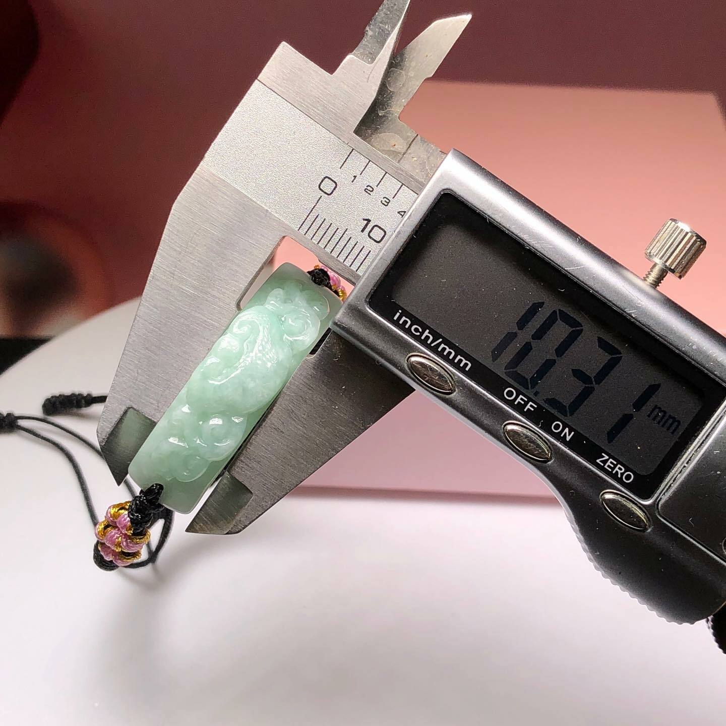 翡翠如意手牌配可調手繩