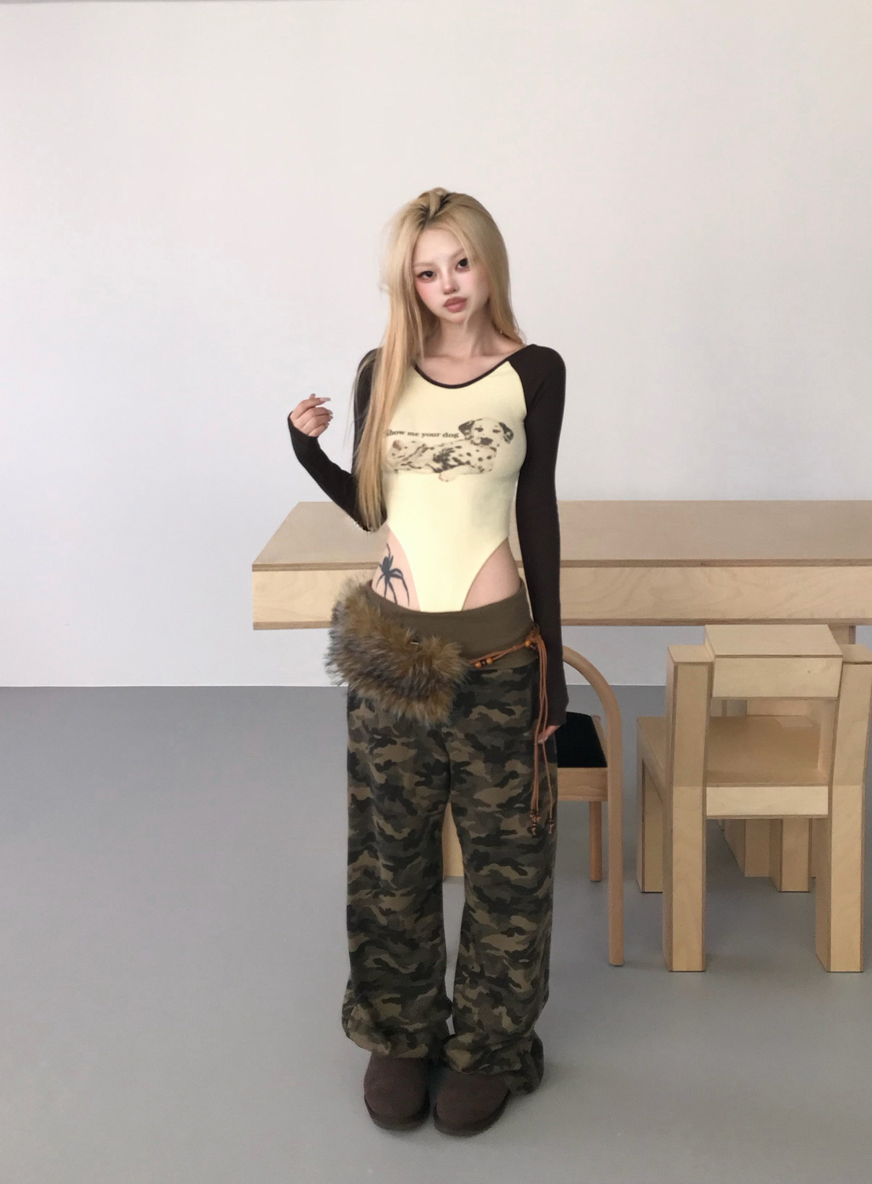 Graphic Raglan Bodysuit
