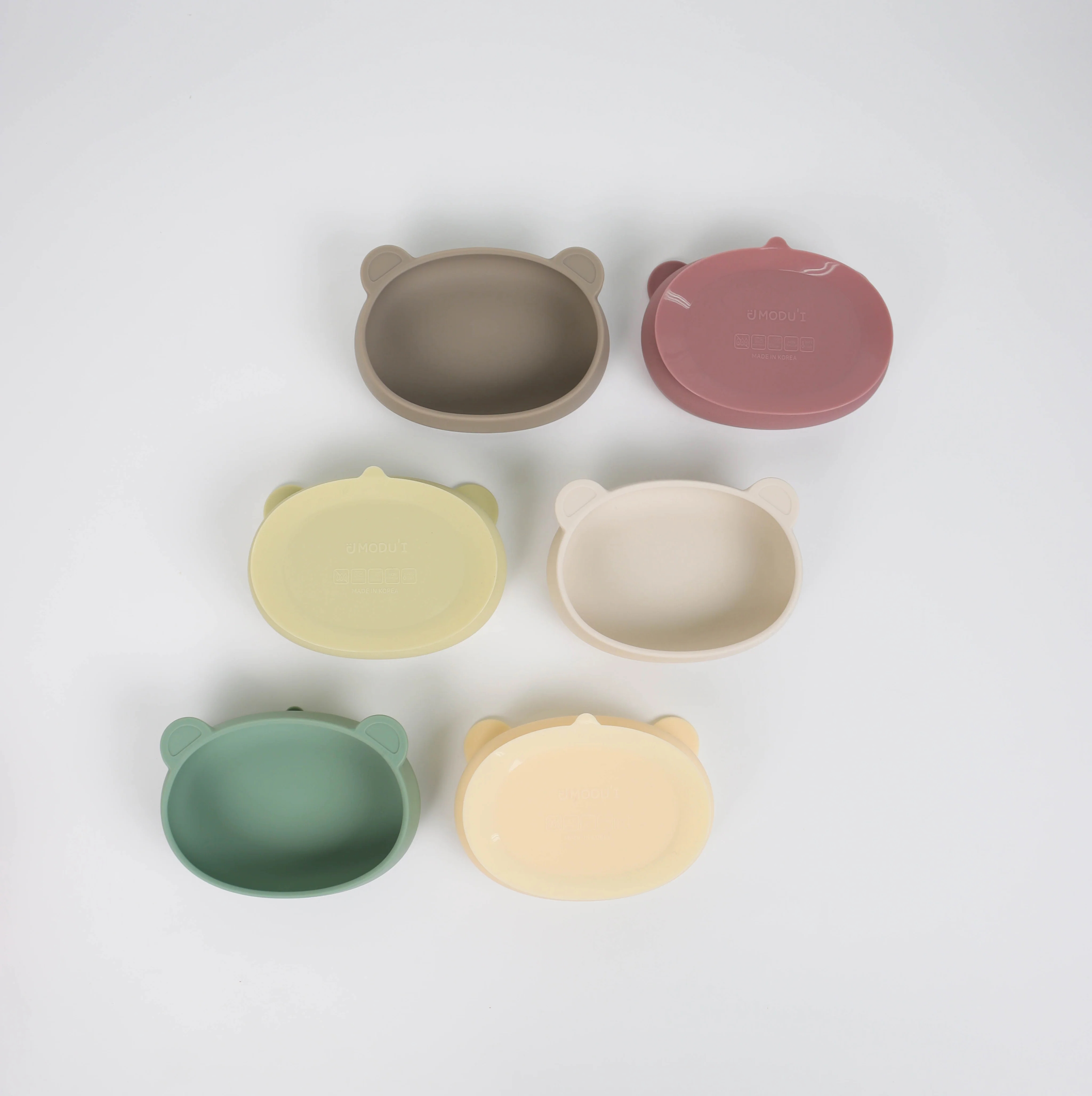 Silicone Bear Suction Plate(butter set)