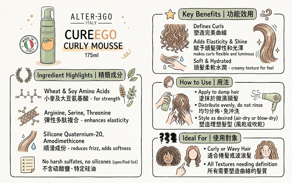 AlterEgo CureEgo Curly Mousse 