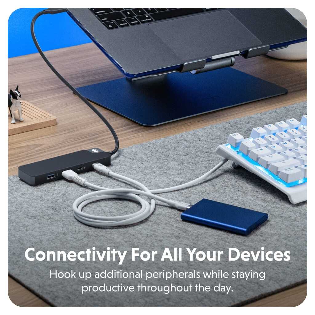 HyperDrive Flex 四合一 USB-C 集線器 HD5200BKGL