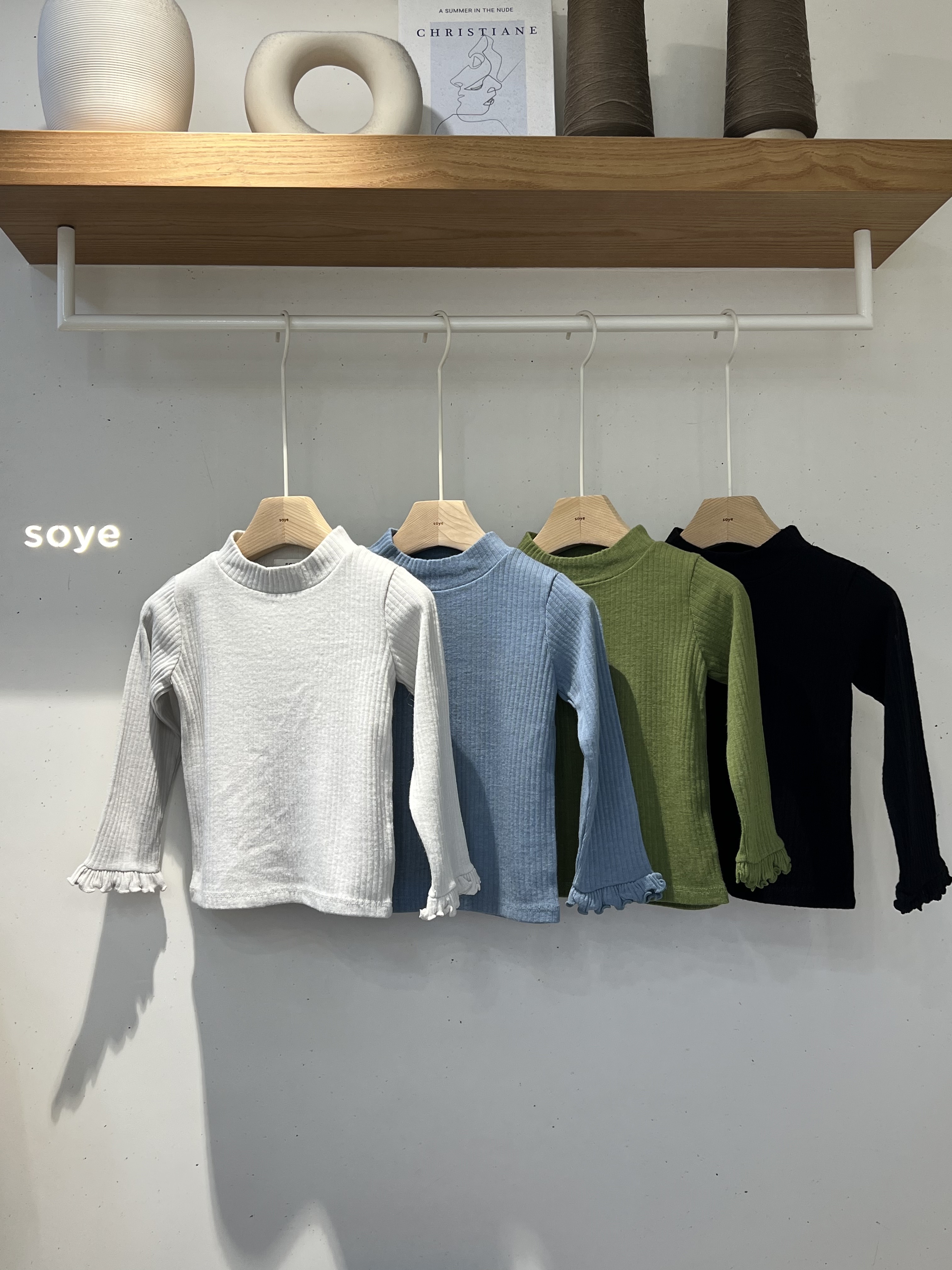 Soye | frill Tee (Blue / Grey M110-120)