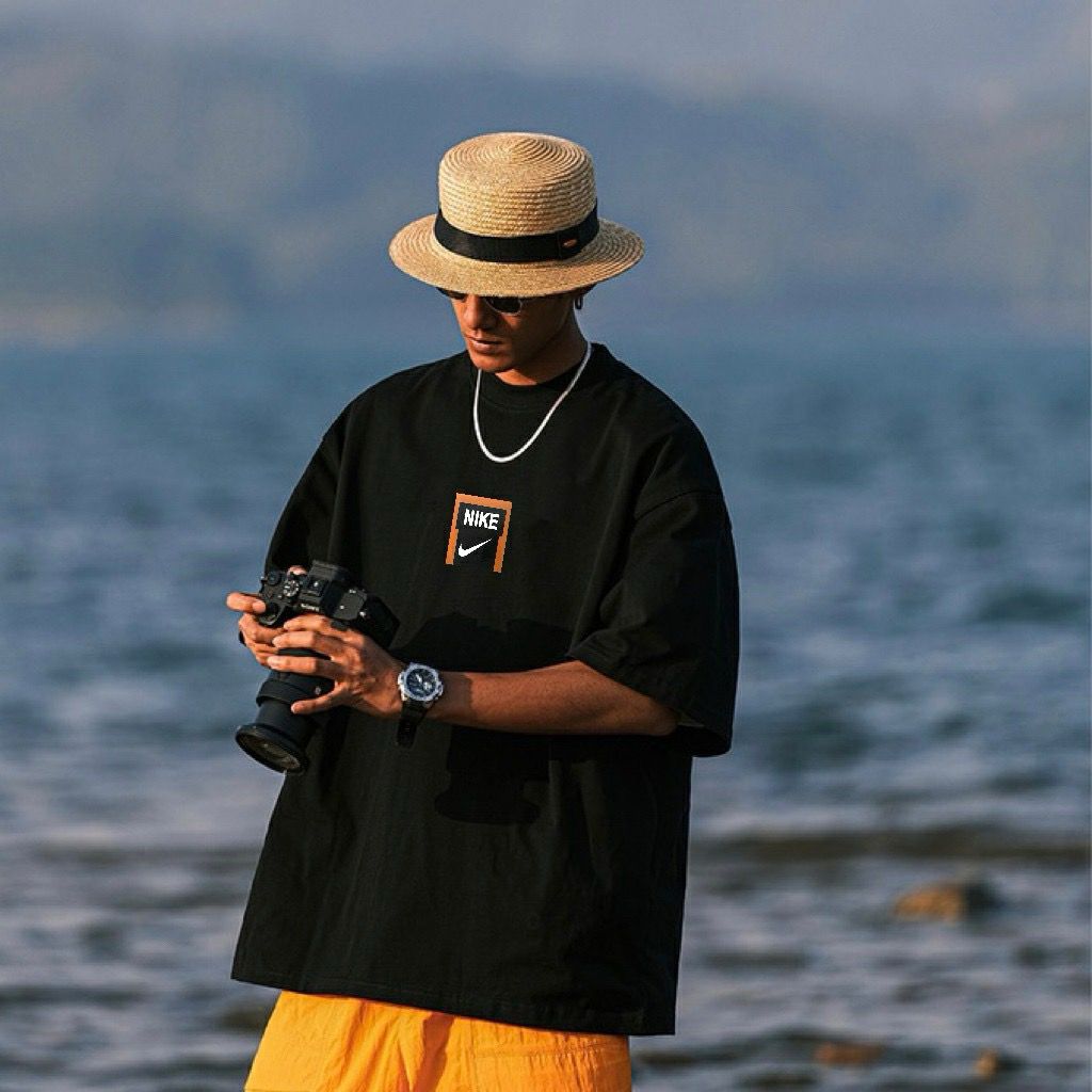 2包選擇/$220件。 NIKE夏季專櫃限定新款美式簡約風純棉圓領短袖T恤