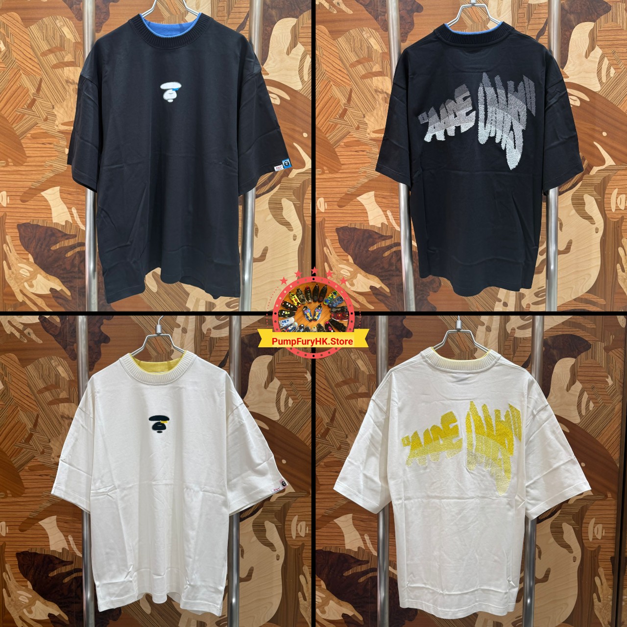 AAPE OVERSIZE fit AAPEUNVS moonface logo tee (1881) 寬鬆版