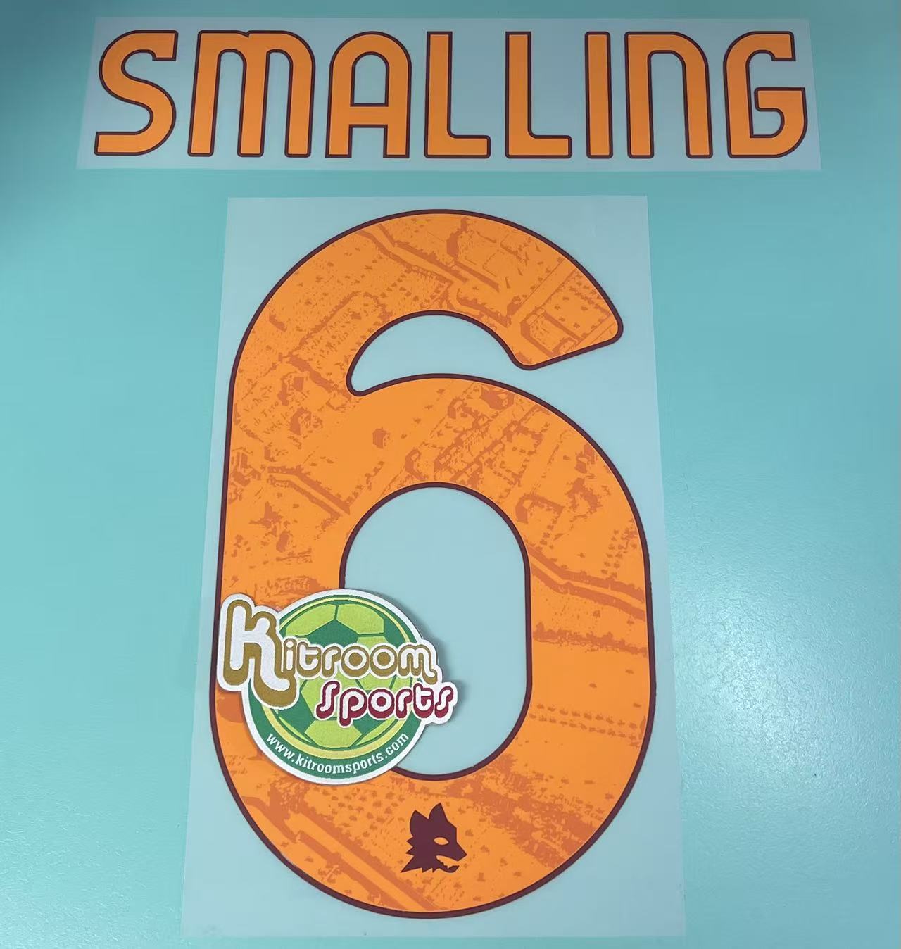 2023-24 Roma Home Nameset #6 SMALLING