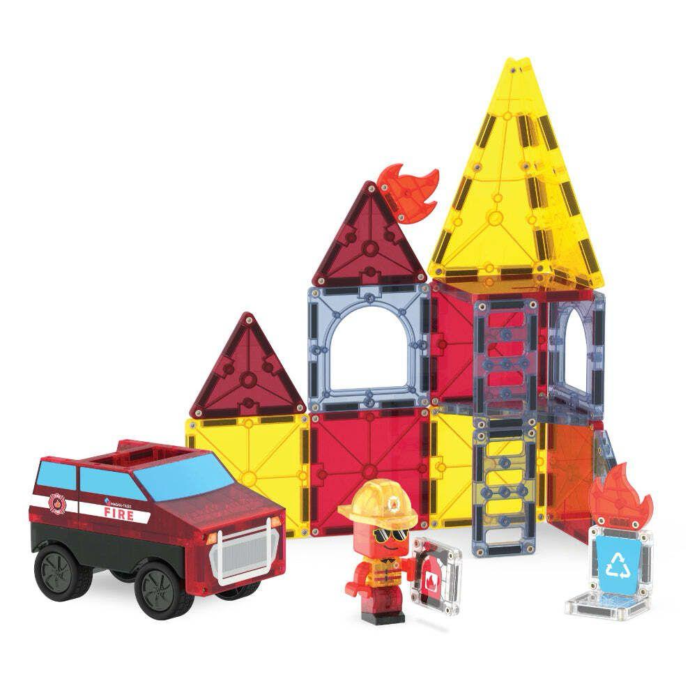 Magna-Tiles - 磁力積木火警救援套裝 27 件組