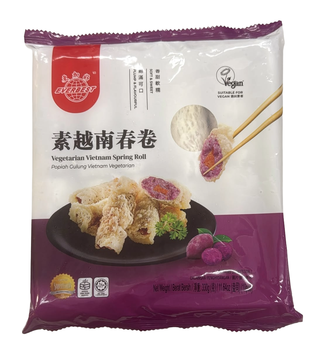更加好-素越南春卷(純素) 330g/ Vegetarian Vietnam Spring Roll (Vegan) 330g