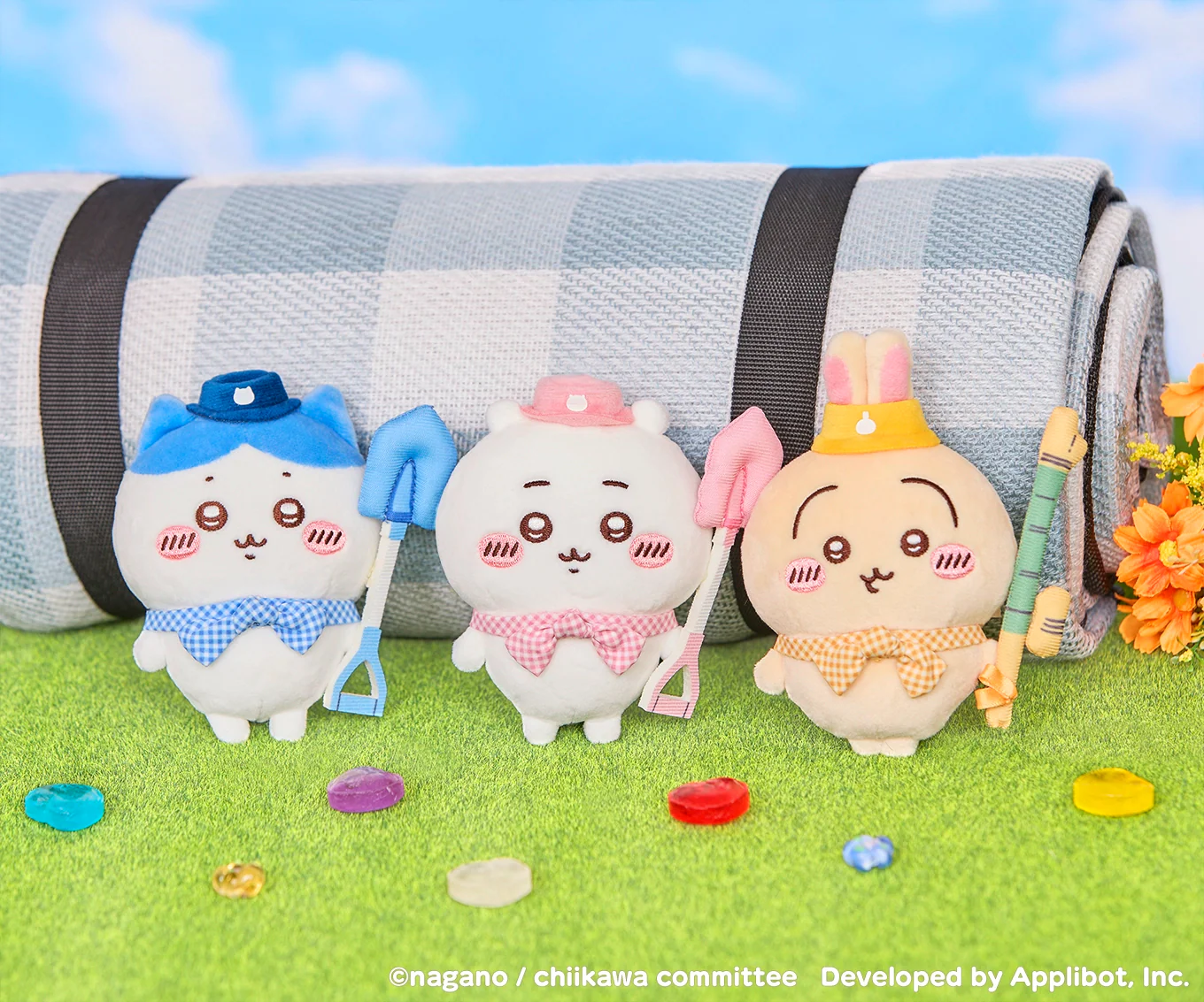日本 Chiikawa Pocket 野餐款 公仔吊飾