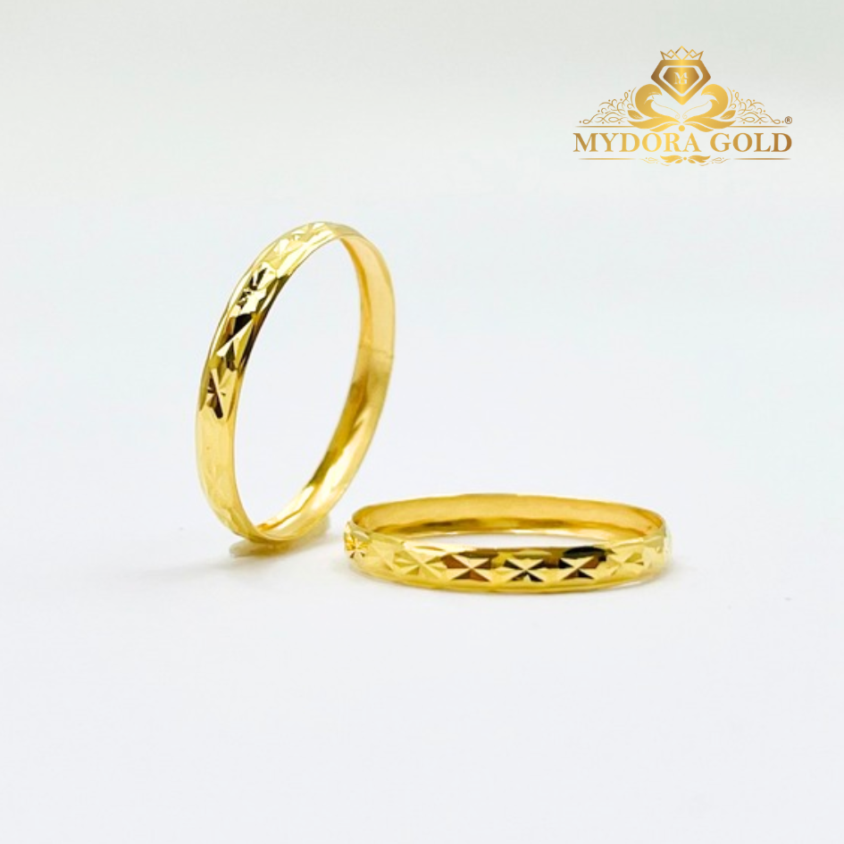 MYDORA Cincin Belah Rotan Stamping l EMAS 916/22K