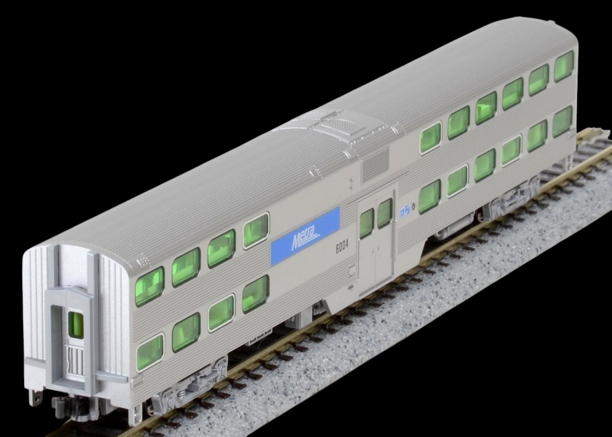 Kato 106-8703 Chicago METRA Gallery Bi-Level Commuter Train 3-Car Set