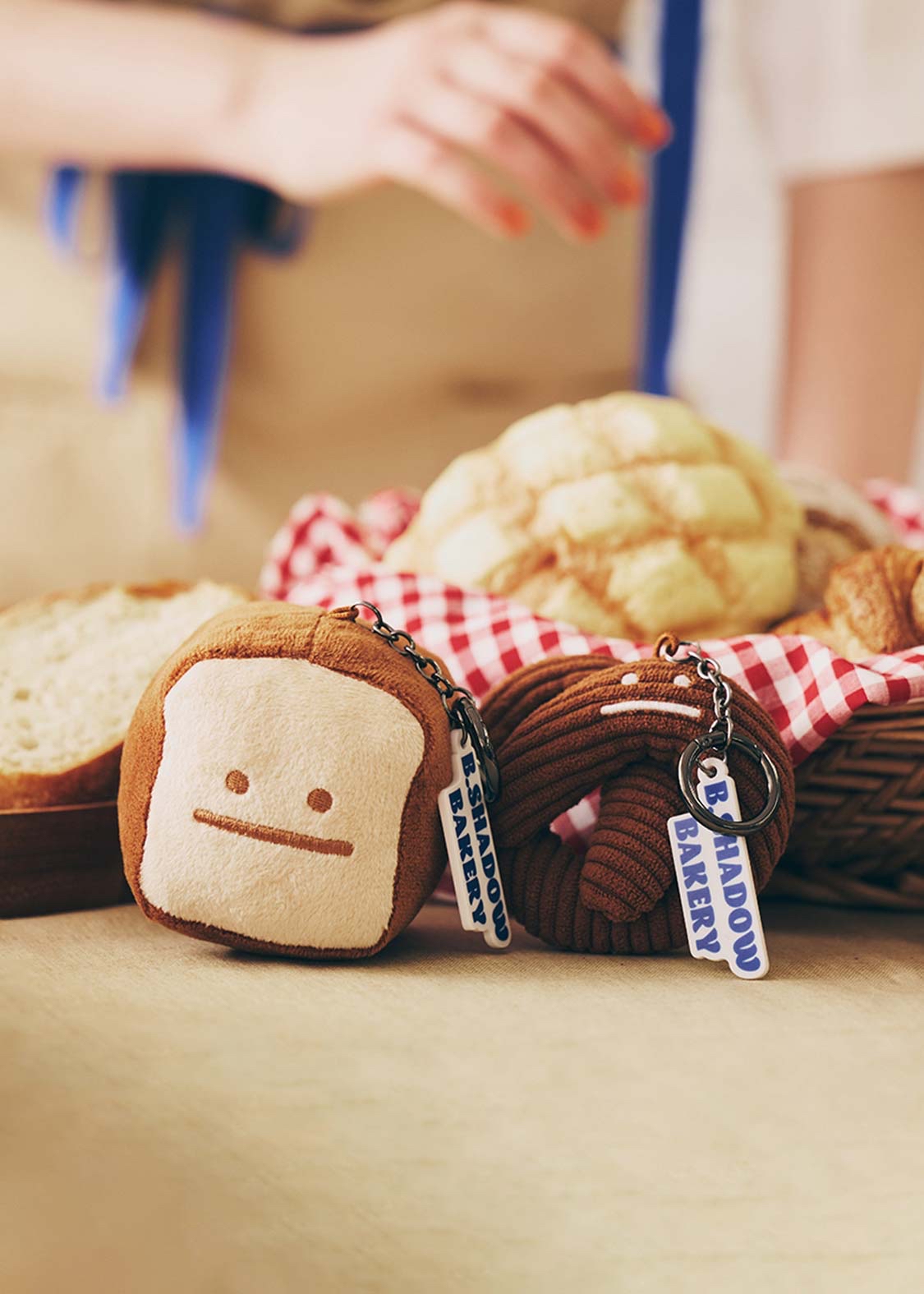 日本預訂📍黑豆人麵包造型公仔吊飾