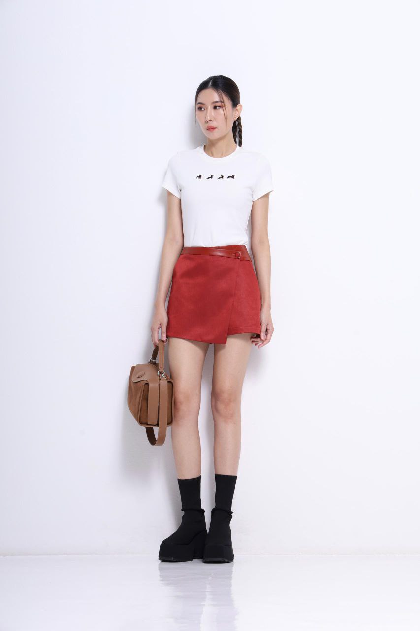 刺绣小狗图案上衣 2611