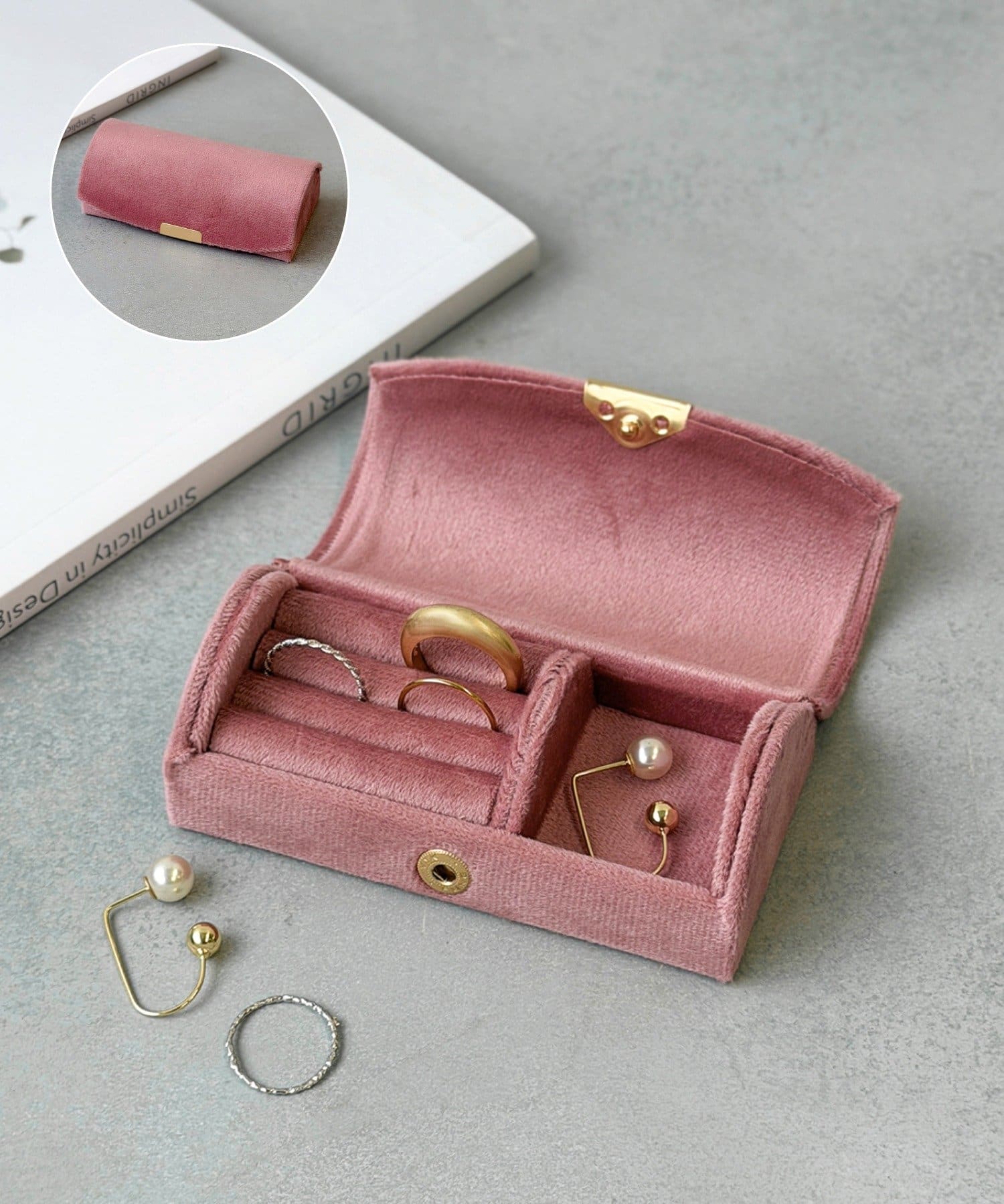 日本 3coins絲絨配件包