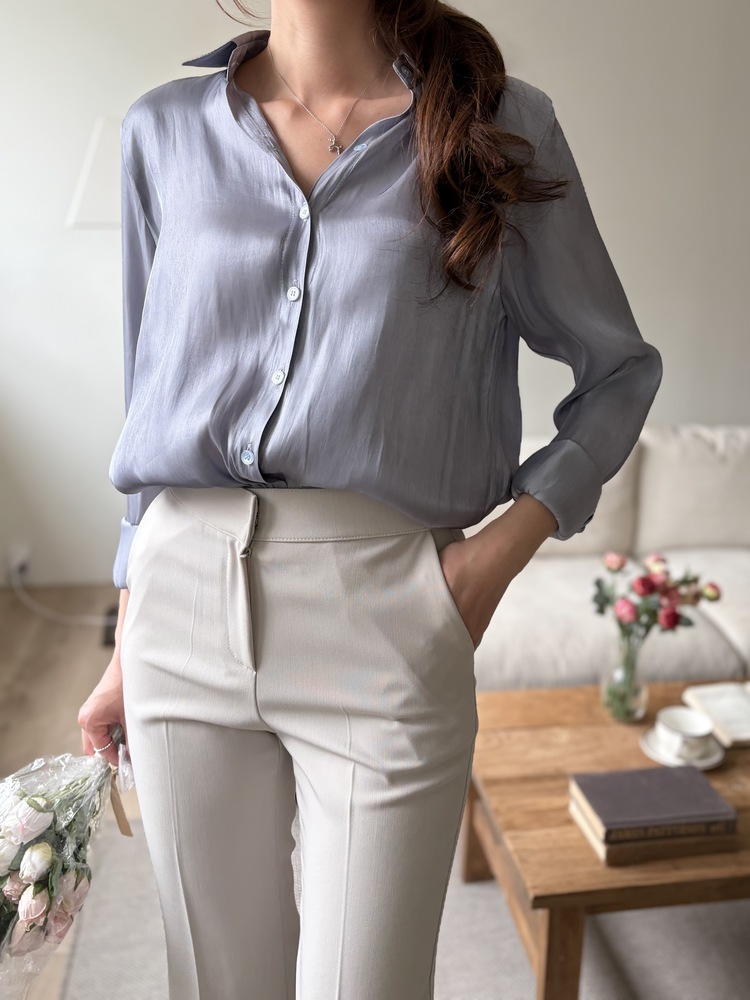 Silken Glow Shirt (Blue)
