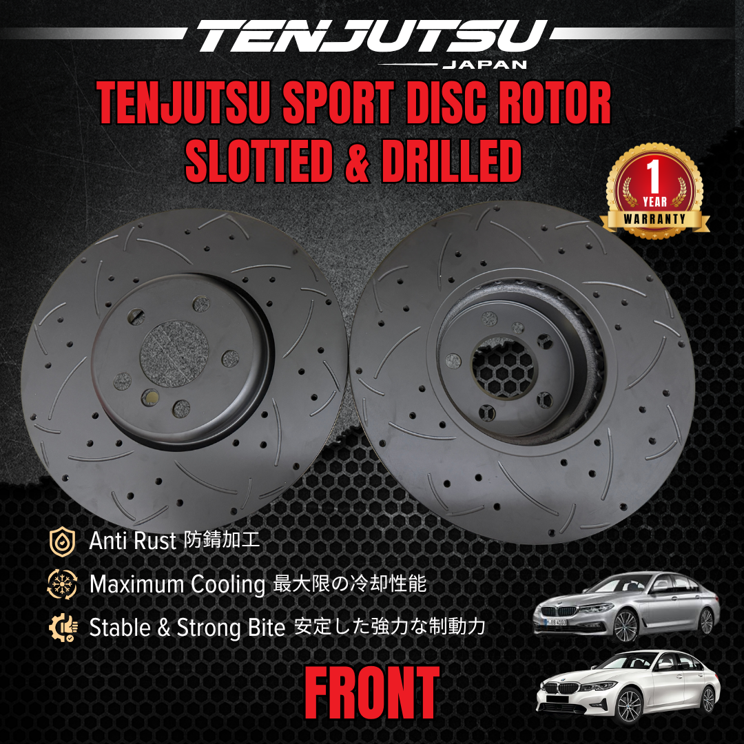 TENJUTSU Sport Front / Rear Disc Rotor (2Pcs) -3 Series G20 / 5 Series G30 G38 / 4 Series G22 / 7 Series G11 G12 G32 X3 X4 X5 Z4