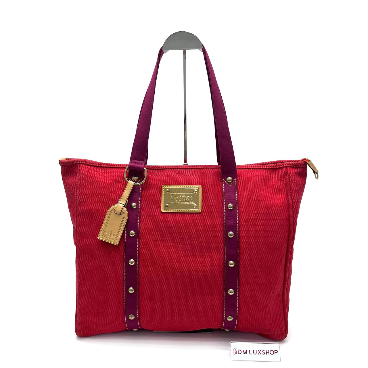 LV Red Antigua Cabas GM