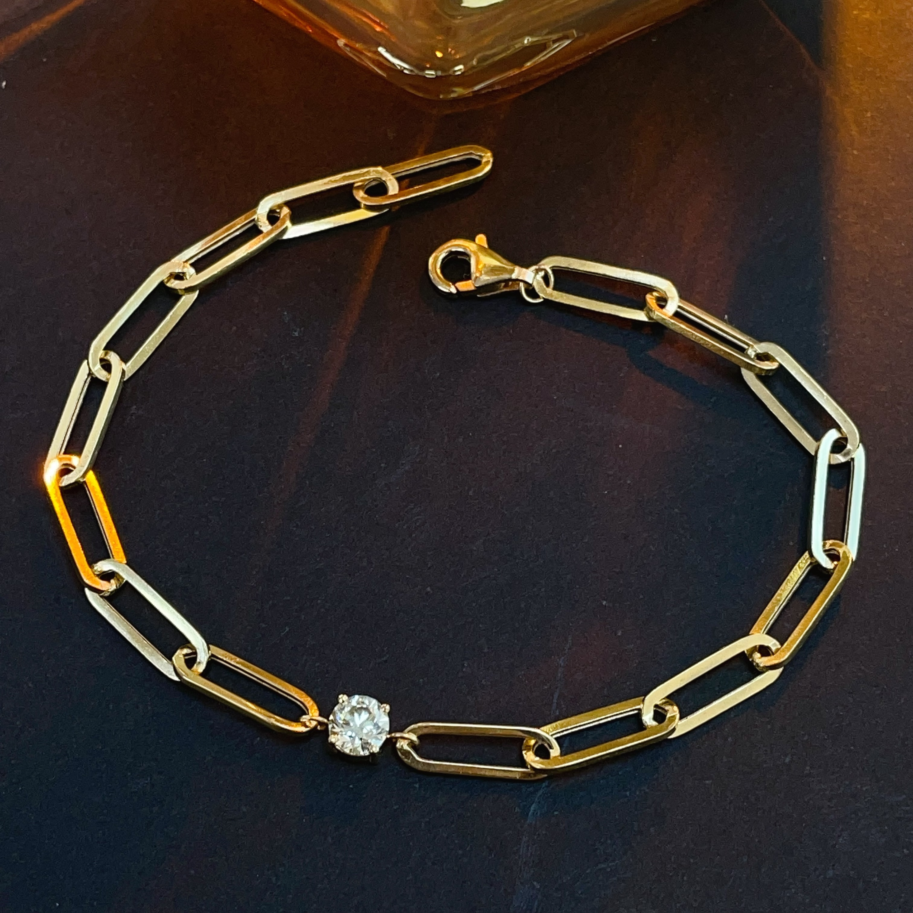 回形針鑽石手鍊 N240255