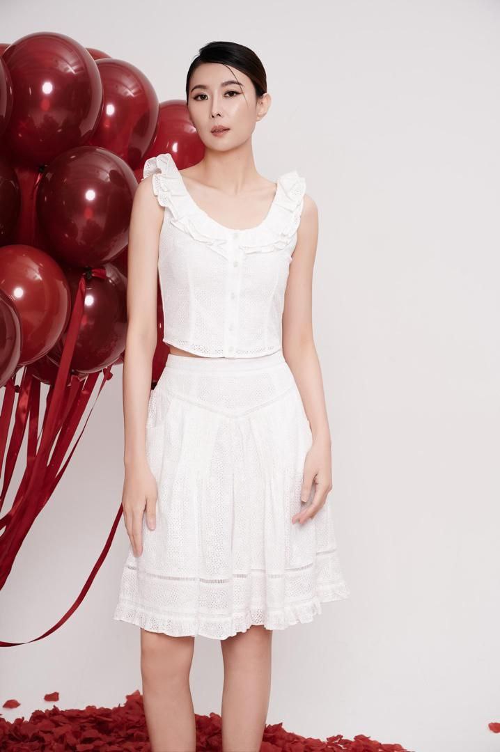 桐花无袖上衣 2666