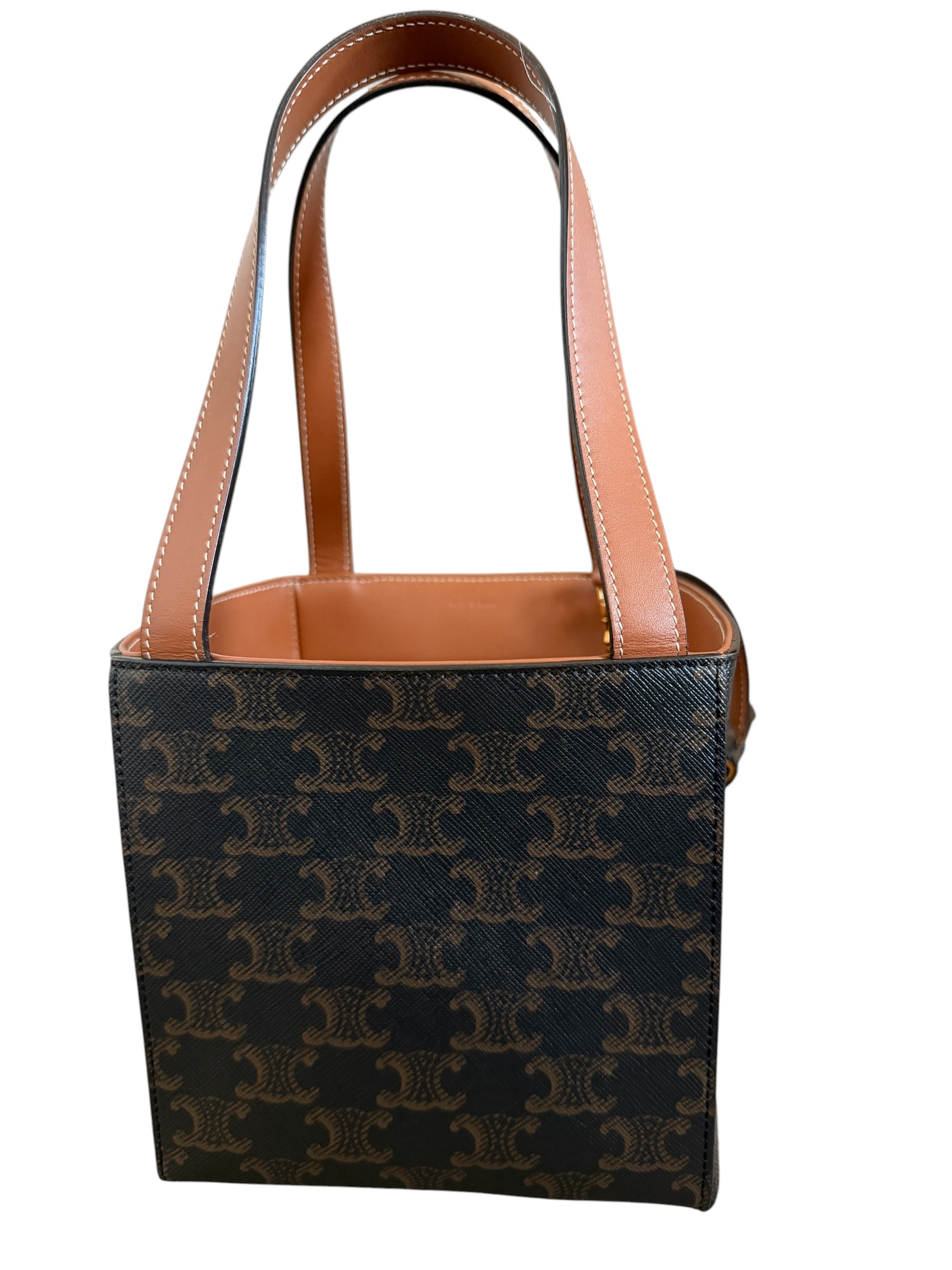 Pre-Owned CELINE Triomphe Canvas Cuir Cube / Product Code: W52002