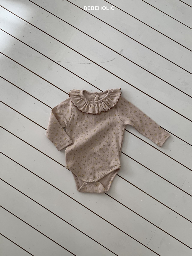 🌸預訂 韓國直送🌸🇰🇷BEBEHOLIC三色碎花荷葉領長袖包屁衣