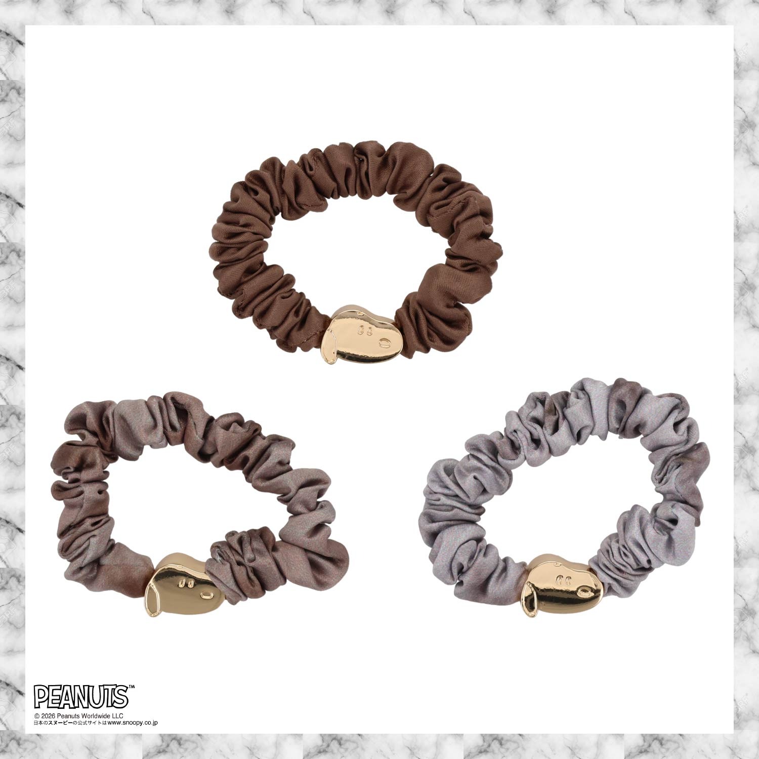 🌸 【預訂】Scrunchie Set - PEANUTS Hair Accessory