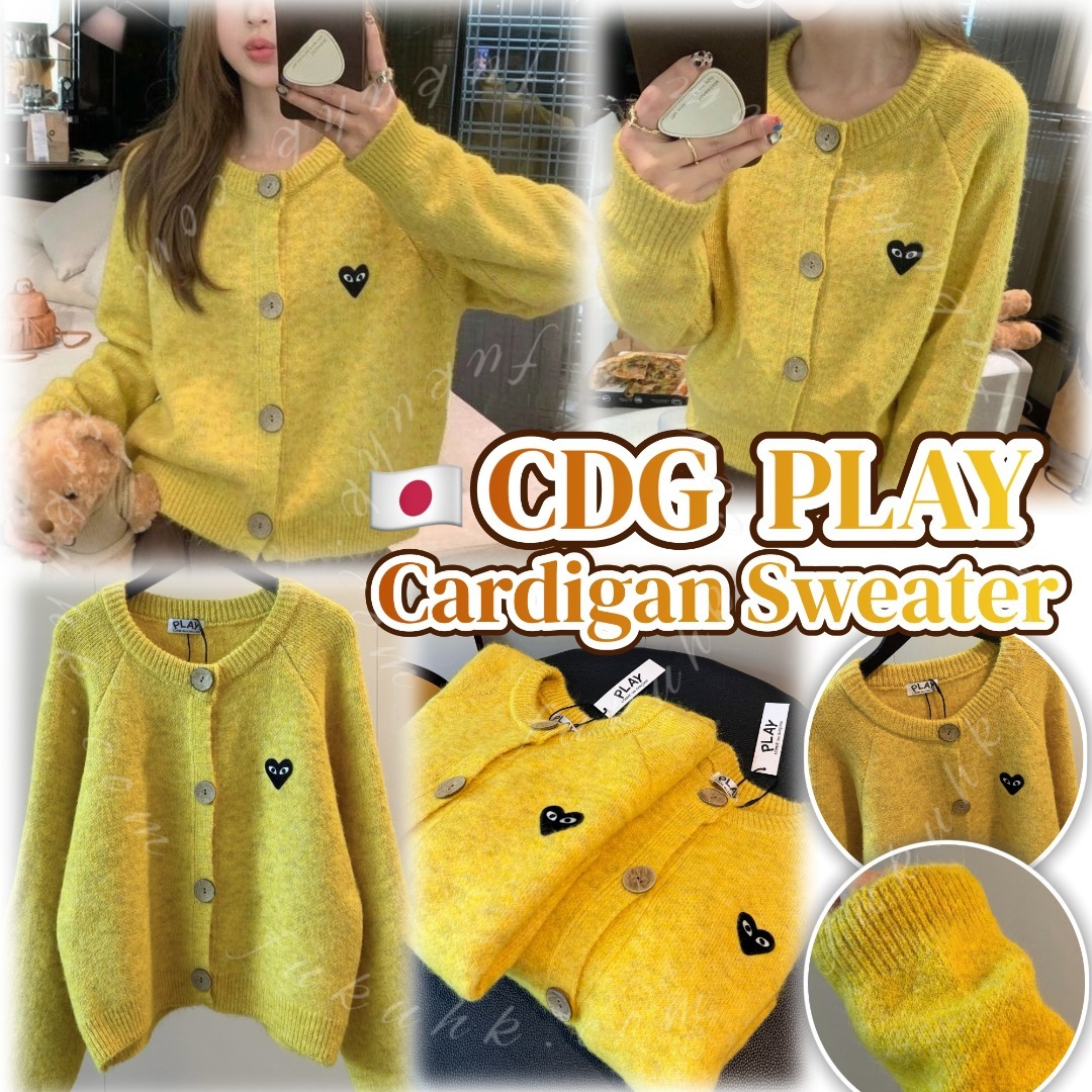 日本🇯🇵 CDG PLAY Cardigan Sweater 愛心刺繡羊毛開襟冷衫