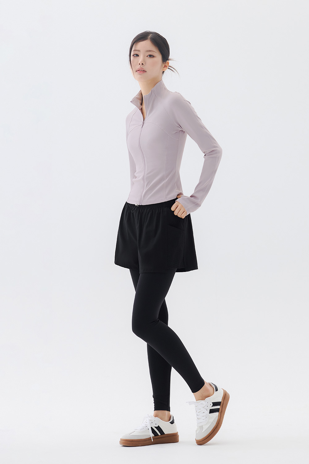 預購_Slim Half-Neck Softie Zip up