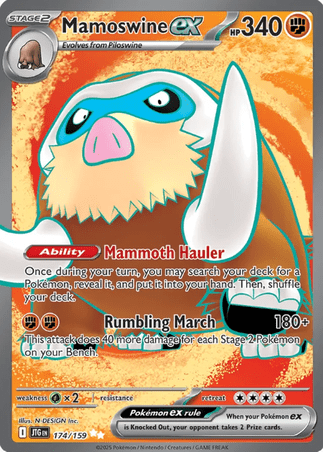 Pokemon TCG Scarlet & Violet—Journey Together - Mamoswine-174/159 (EX)