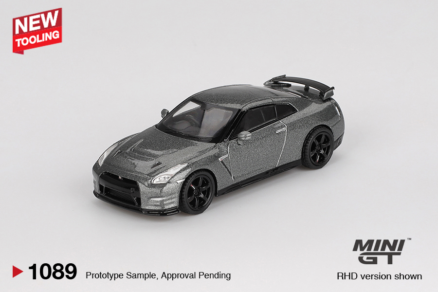Mini GT 1/64 NISSAN GT-R 2013 Dark Metal Gray (NISMO R35 CRS Version) - MGT01089-BL
