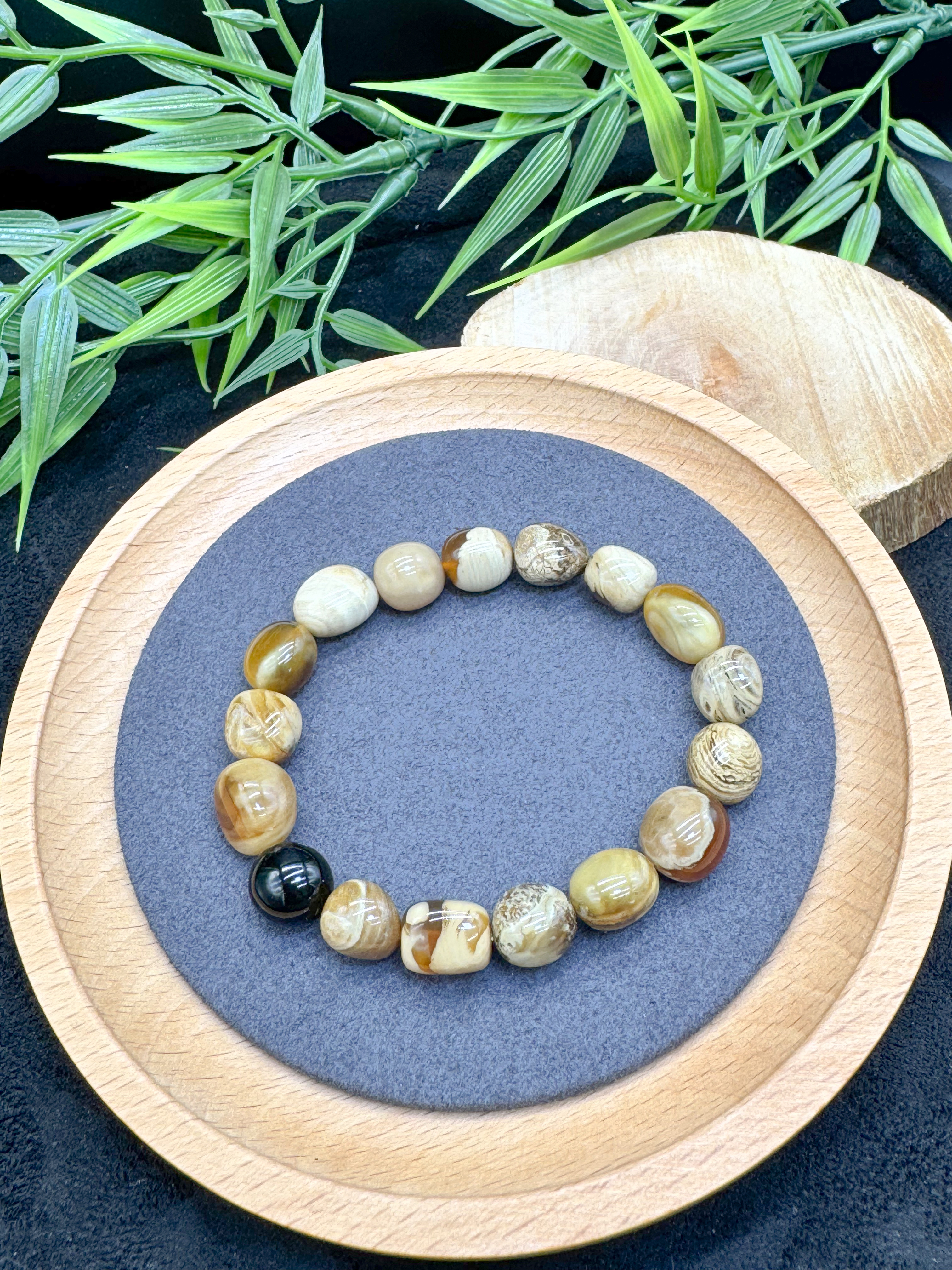 根珀溶洞蜜寶手鍊 (8-9+mm)