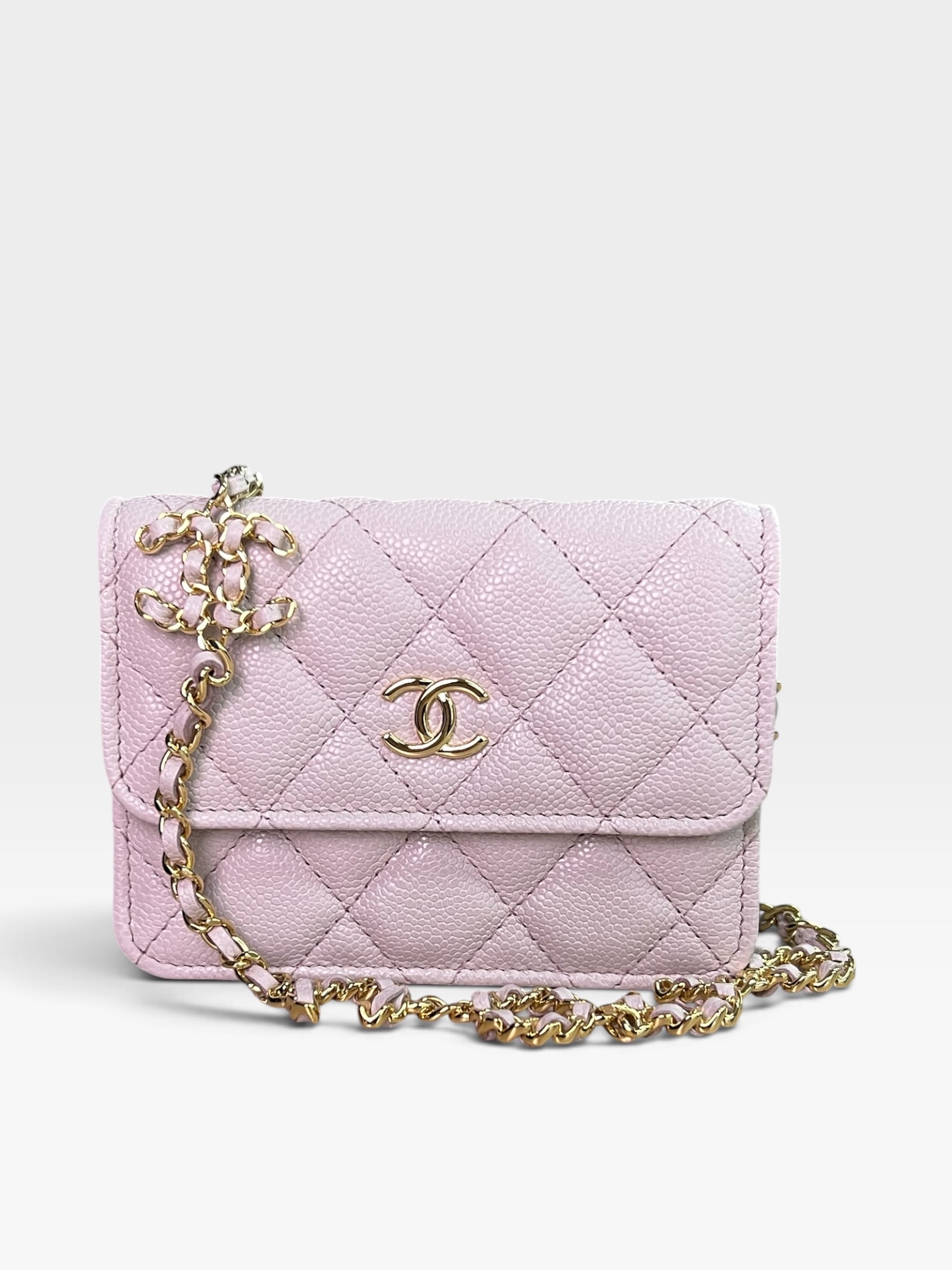 Pre-owned CHANEL Caviar Quilted Miss Coco Clutch With Chain / Product Code: 083105