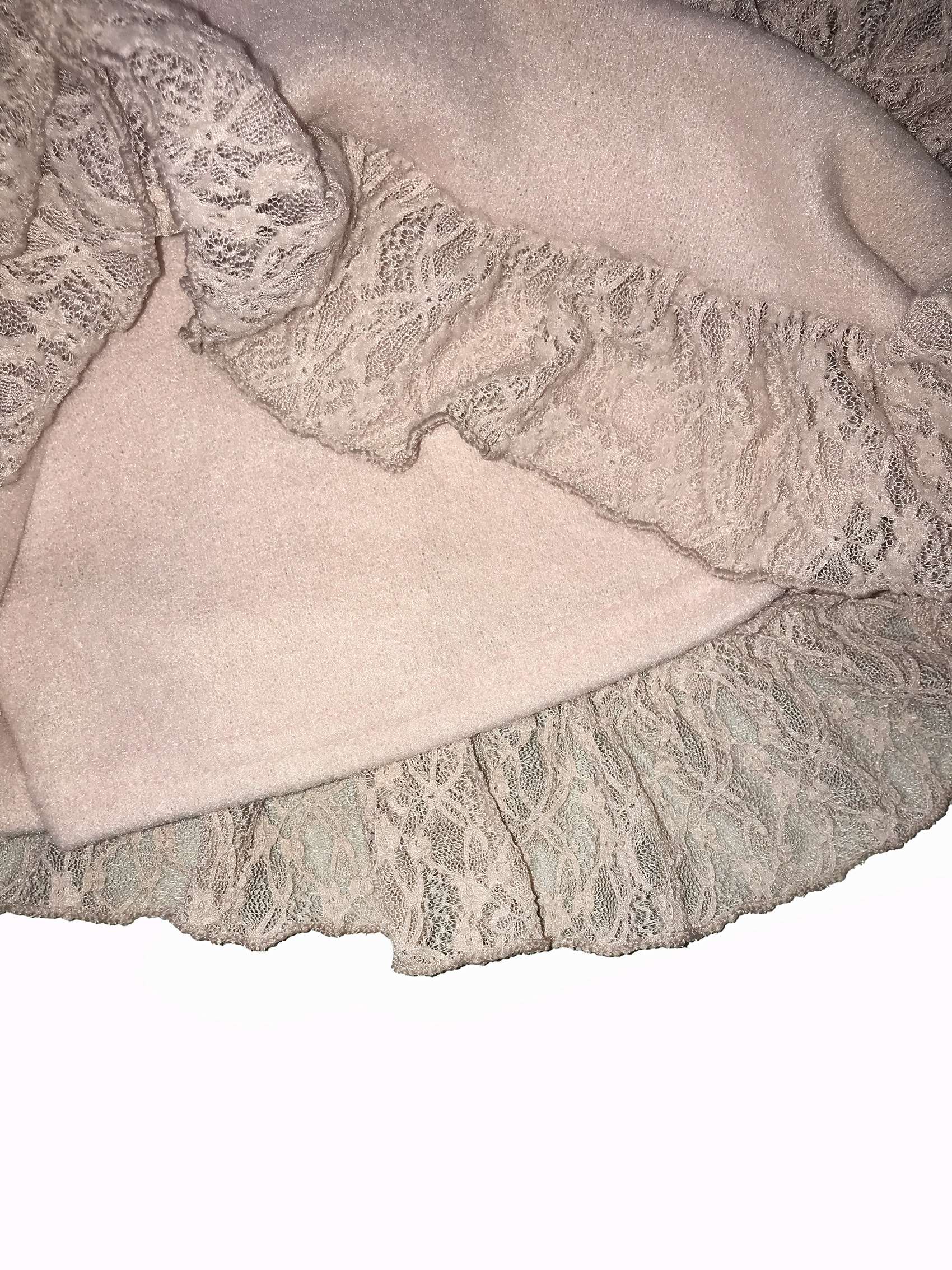 Tiered Ruffled Lace Mini Skirt