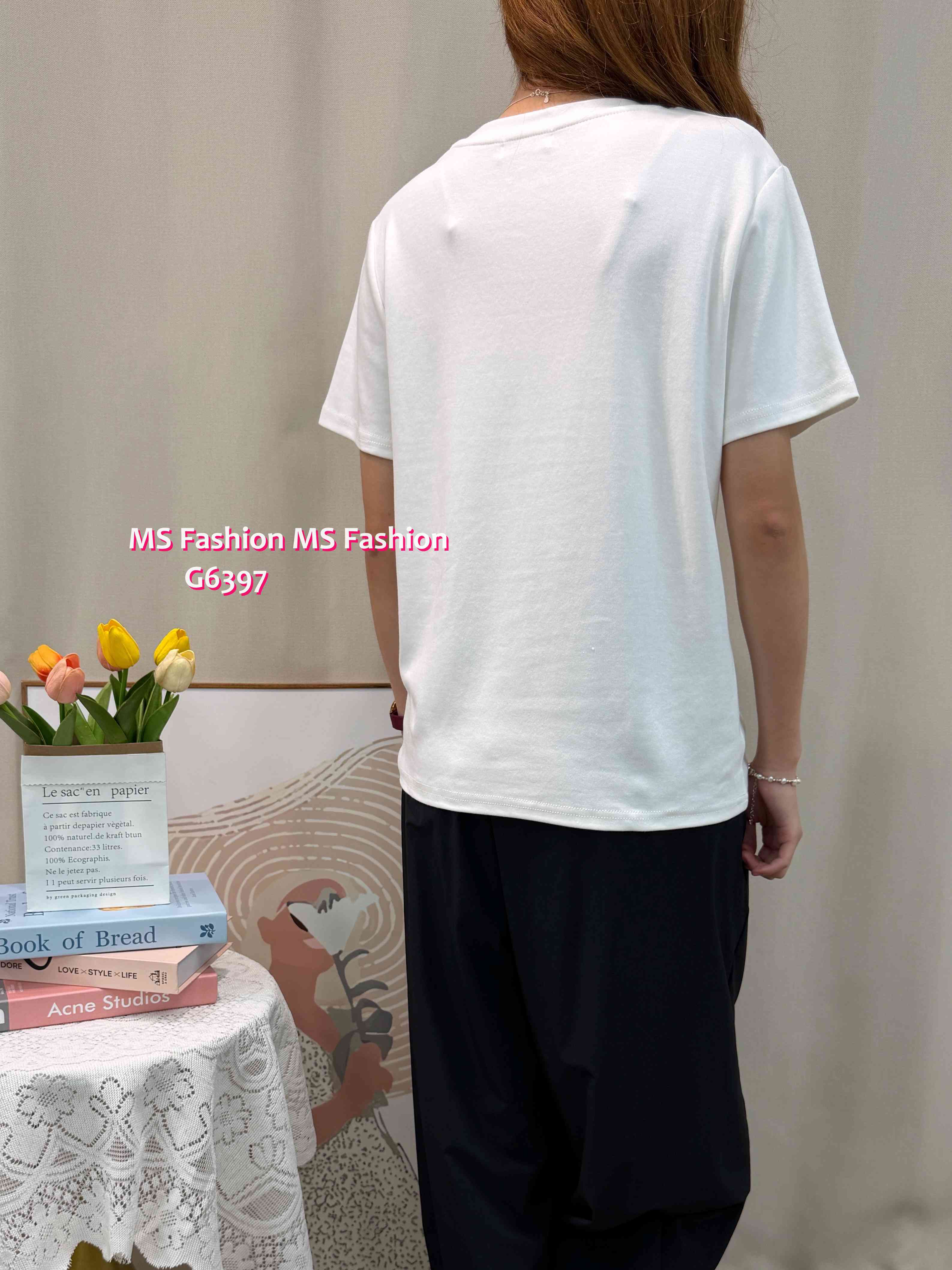G6397 lace貓瞄tee