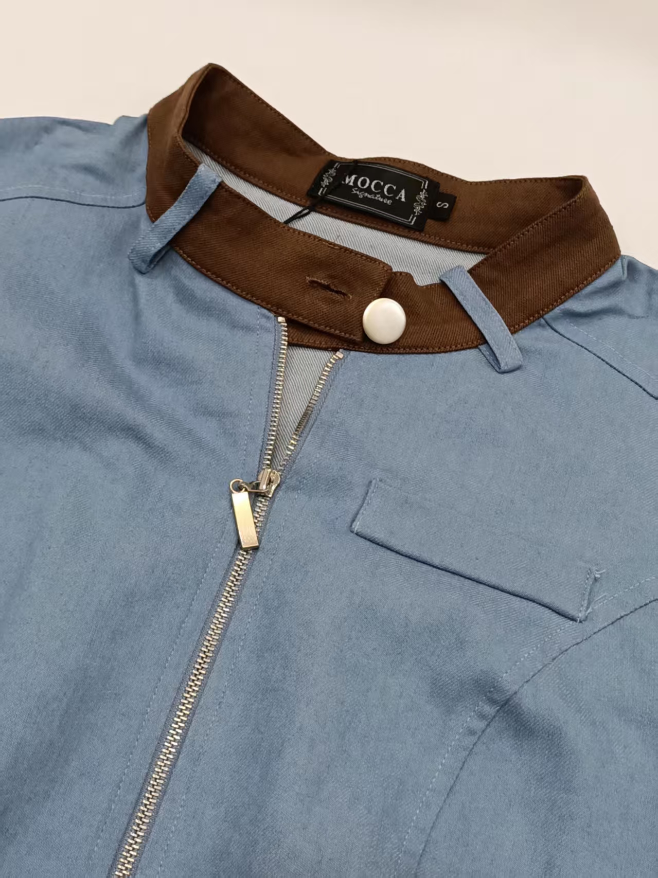 Faux Denim Jacket M248