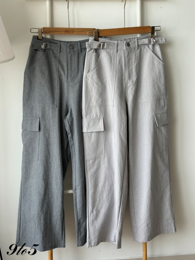 S1910 Cargo cotton long pants - 4 Colors 