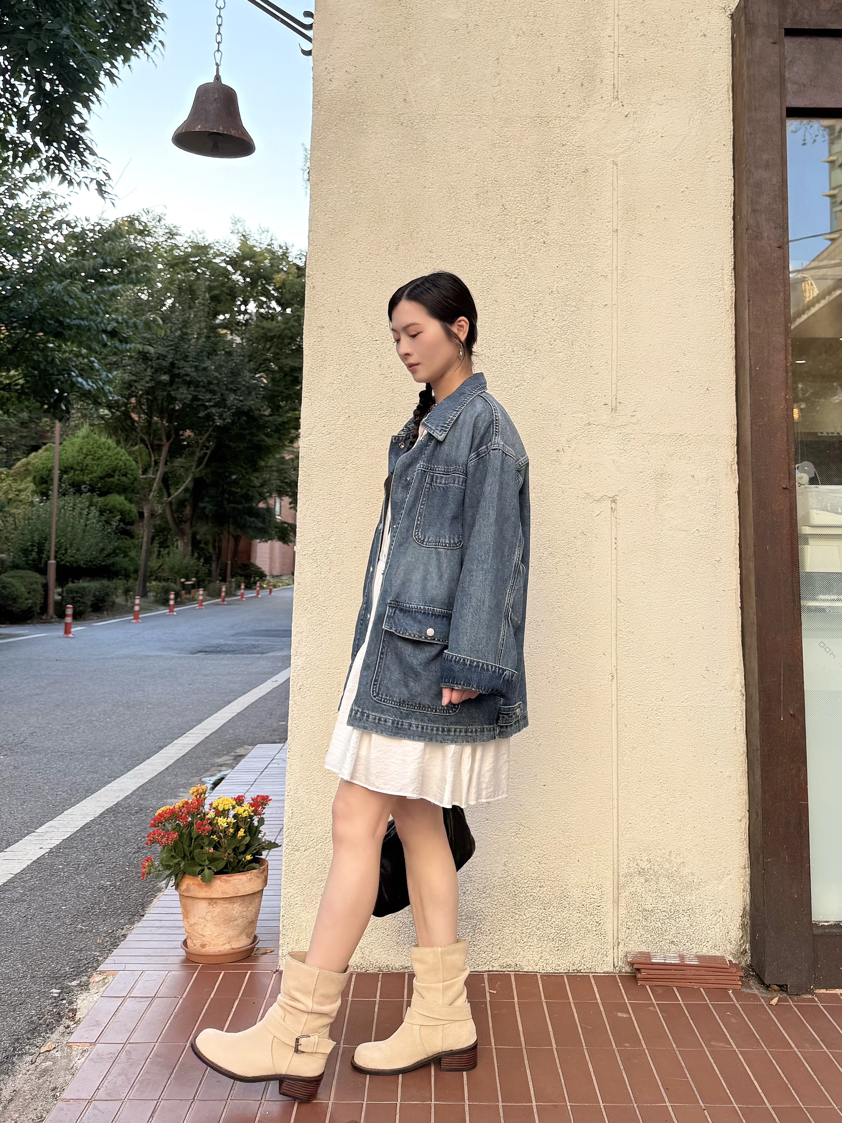 F15 四袋牛仔褸