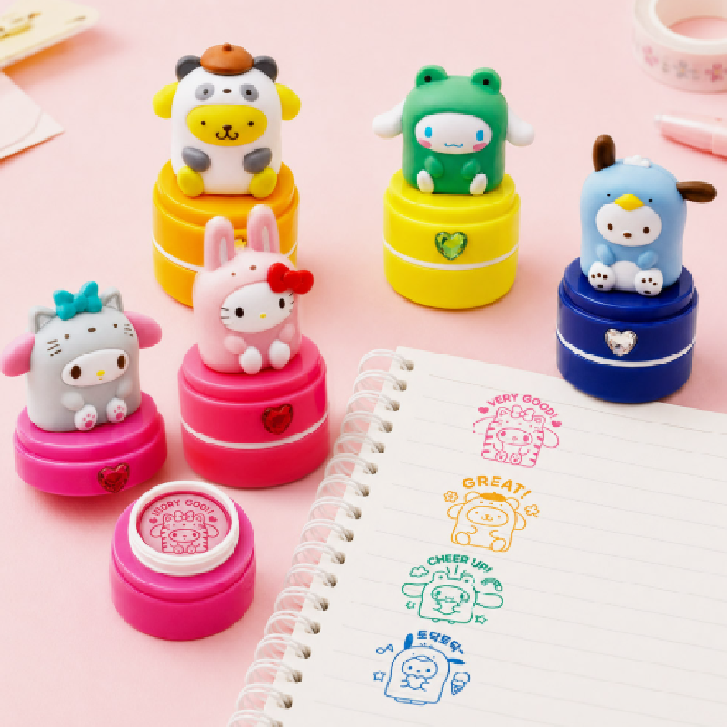 【預訂】韓國直送 Sanrio 動物變裝立體公仔閃石印章
