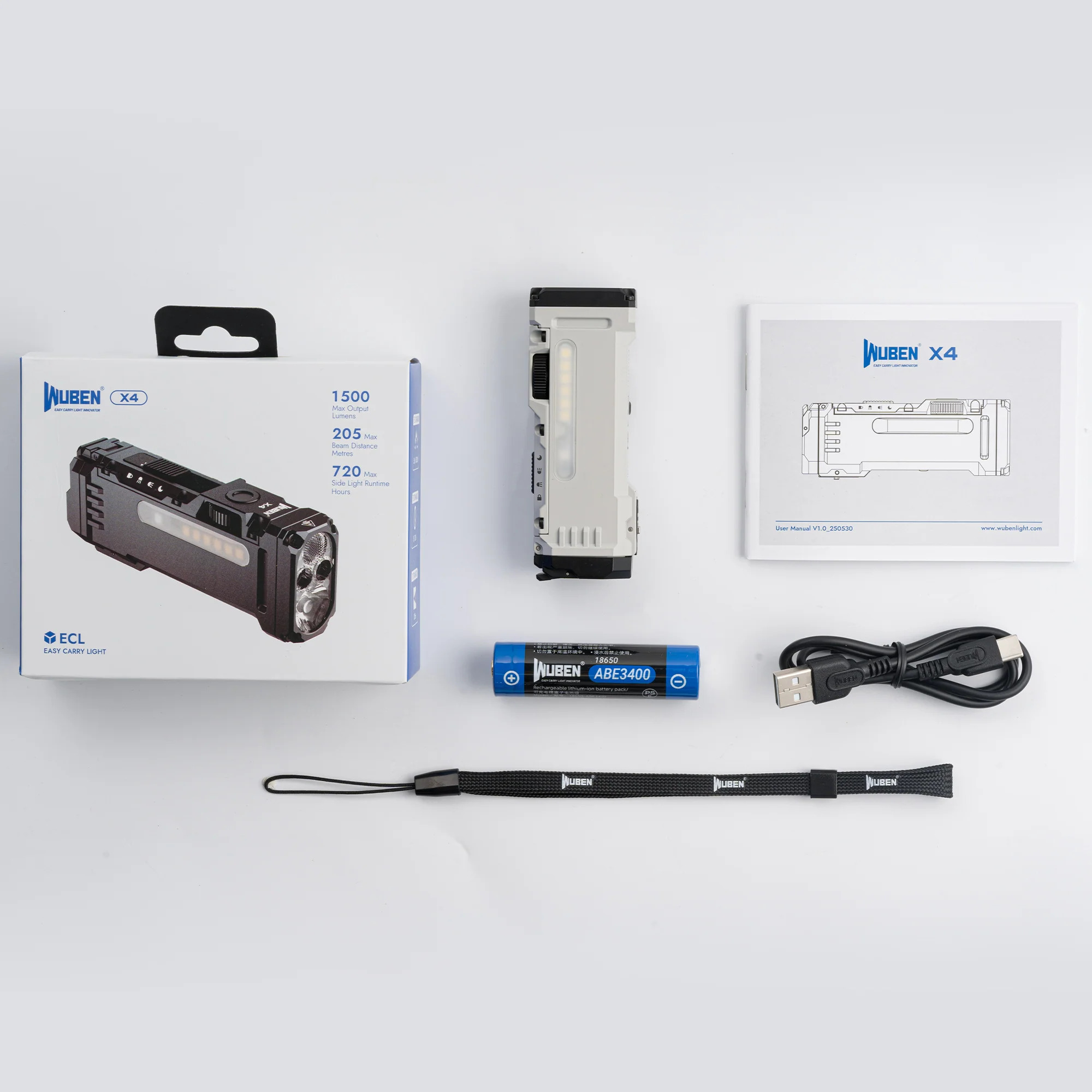 WUBEN X4 緊湊型多功能手電筒