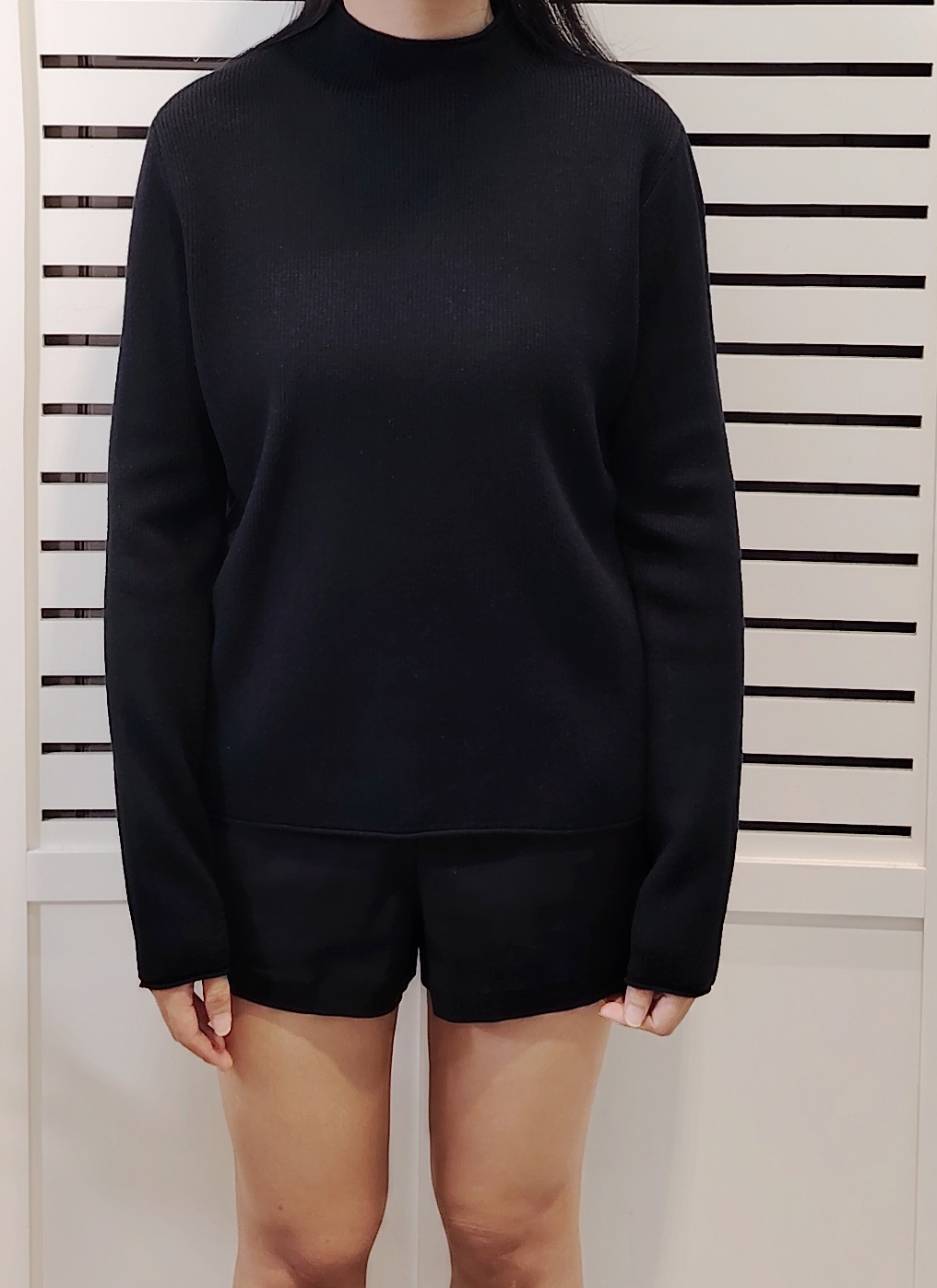 S78801 High Neck Long Sleeve Knit Wear 