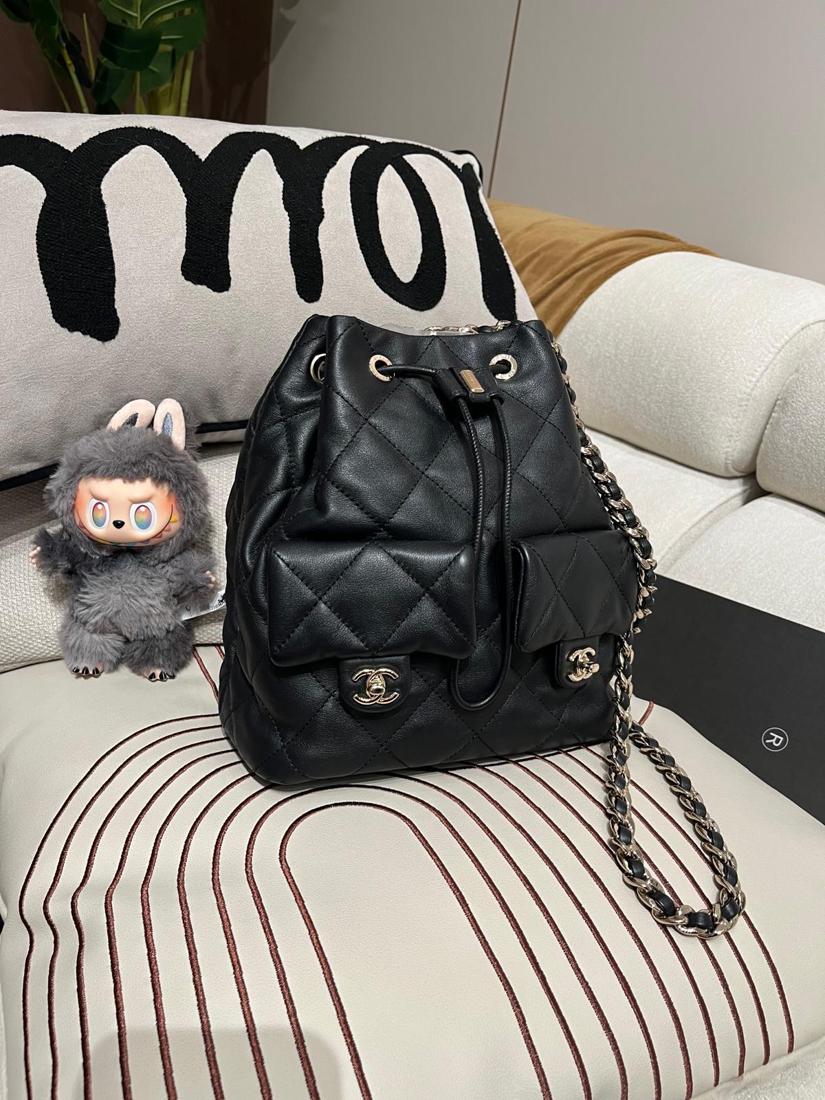 全新未使用品 Chanel backpack calfskin AS4342 黑色牛皮100%Authentic 全新未使用品UNUSED✅晶片✅塵袋✅盒