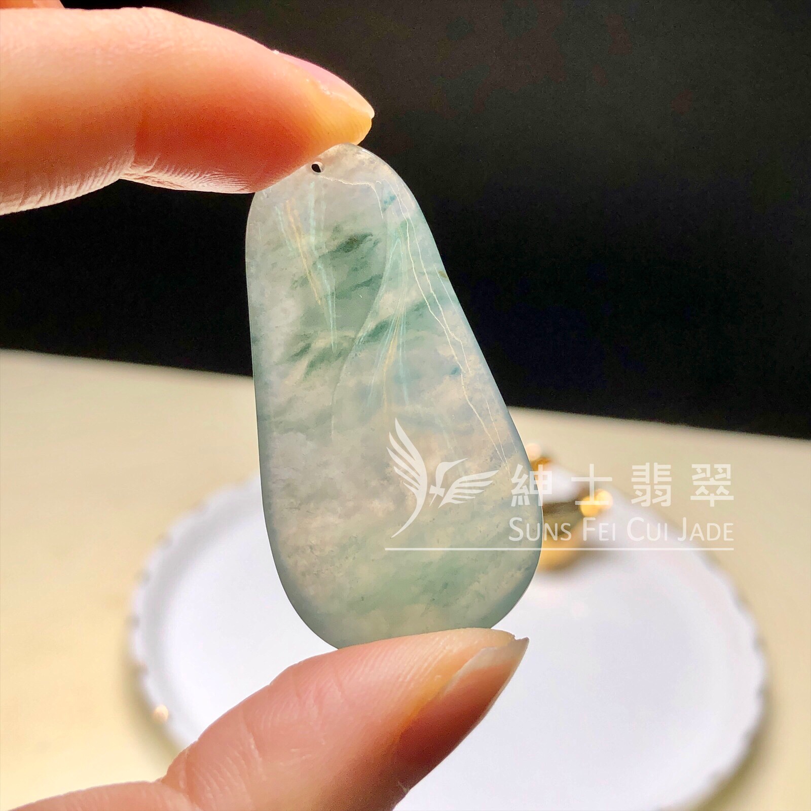 YK00461 冰飄花蓮花吊墜
