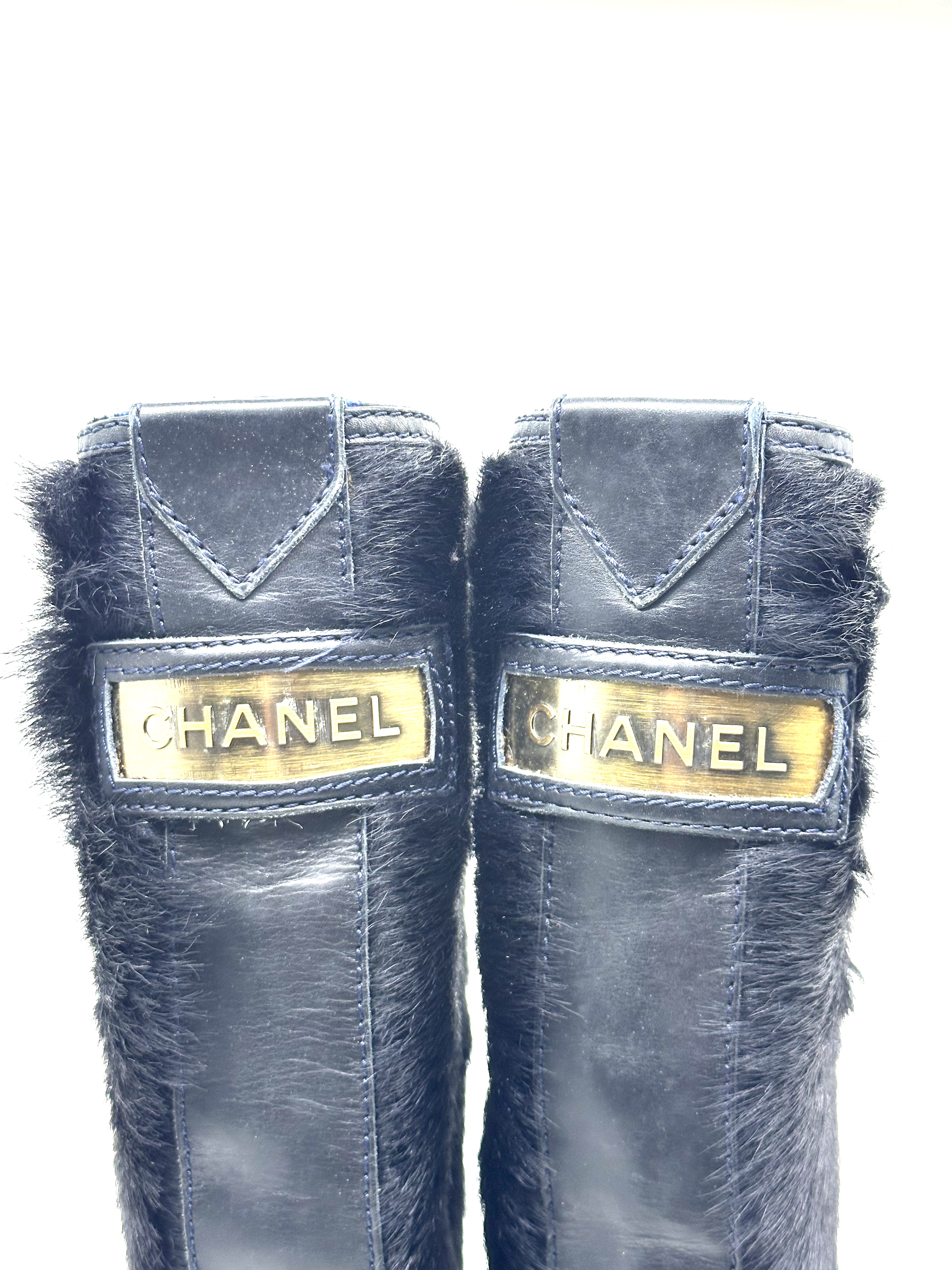 Pre-Owned Chanel Pony-style calfskin riding boots / Product Code:  26040409