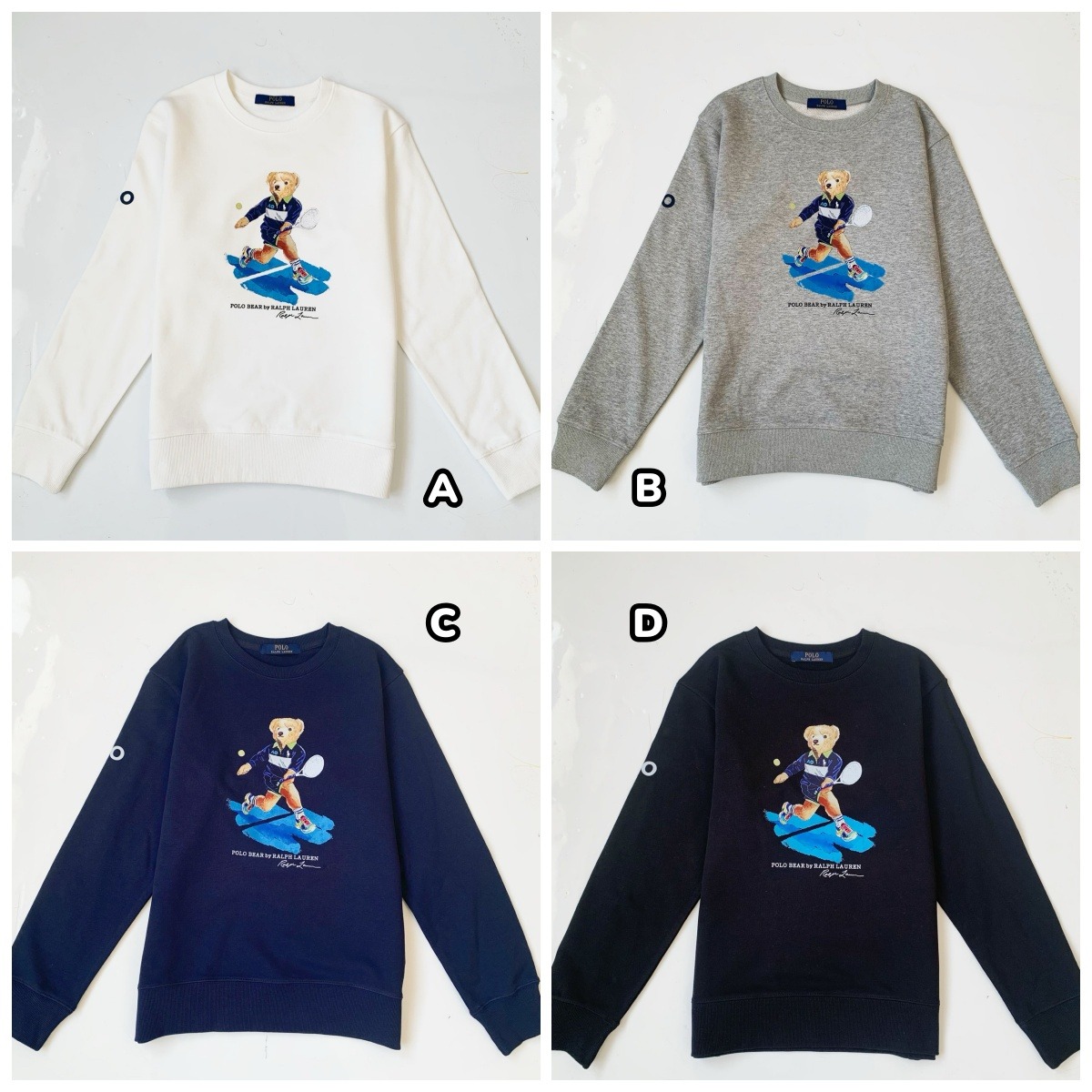 Polo Ralph Lauren 網球熊印花圓領衛衣