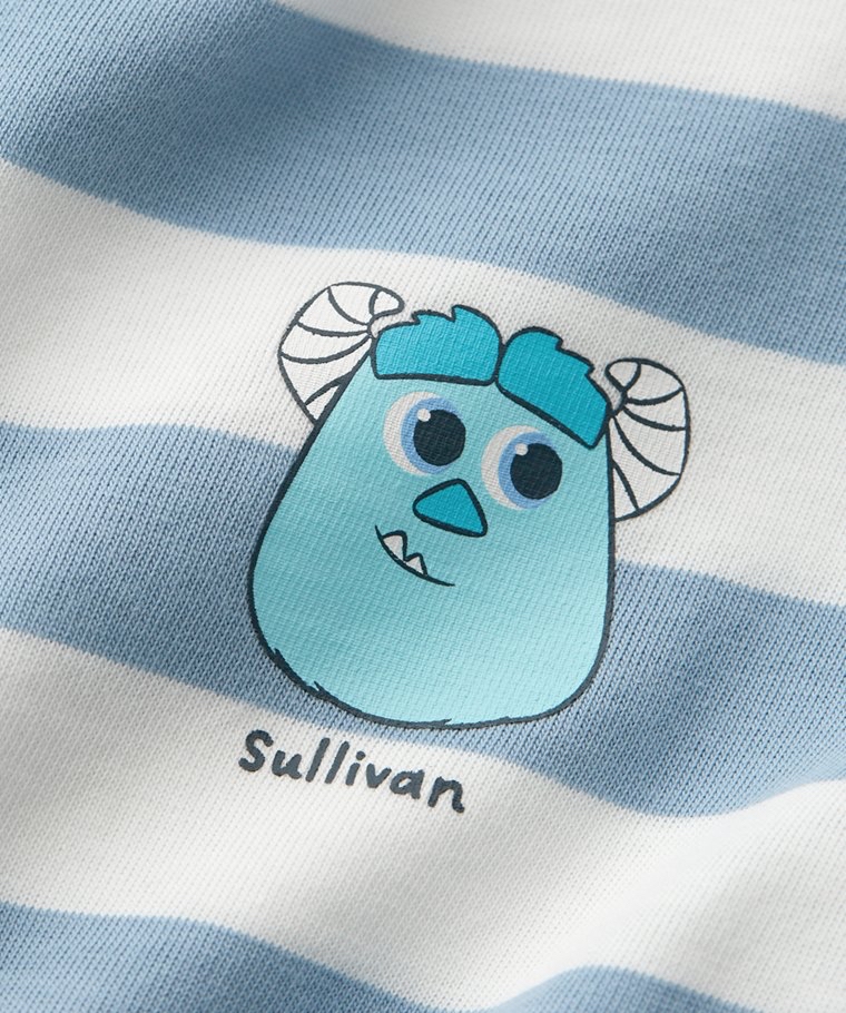 ☀️預訂 台灣直送☀️正版授權Pixar系列純棉前後印花間條短袖連身服