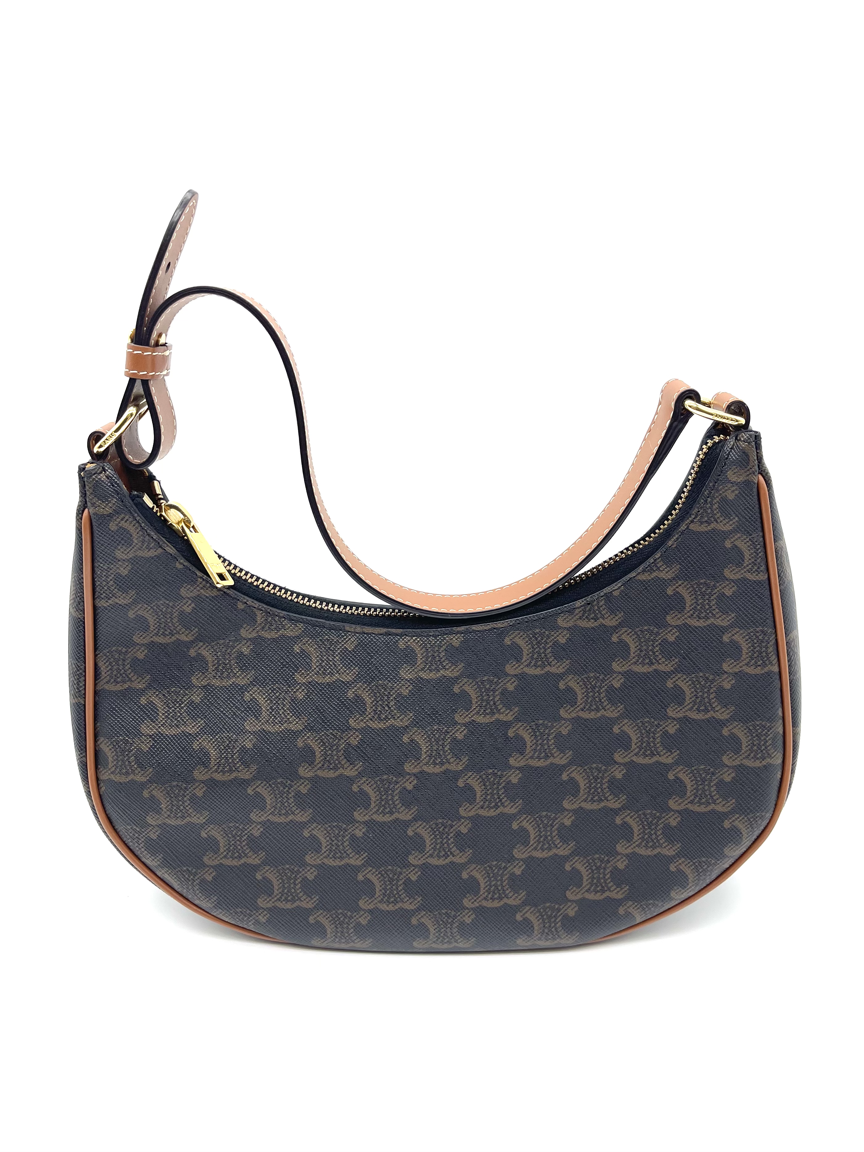 Pre-owned Celine Ava Bag in Triomphe Canvas and Calfskin/ Product Code: 26032002