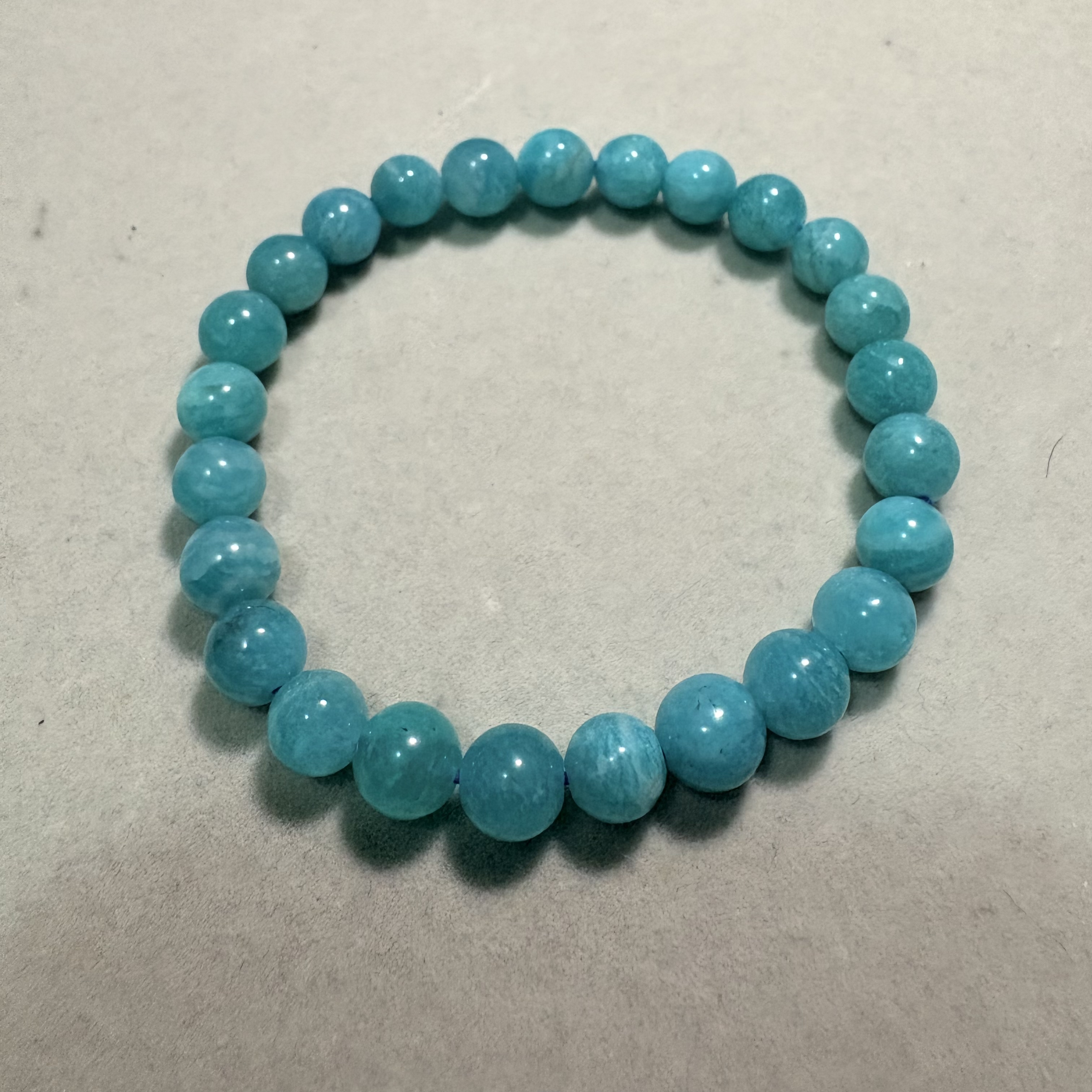 7.5mm天河石天然石手串No.2201