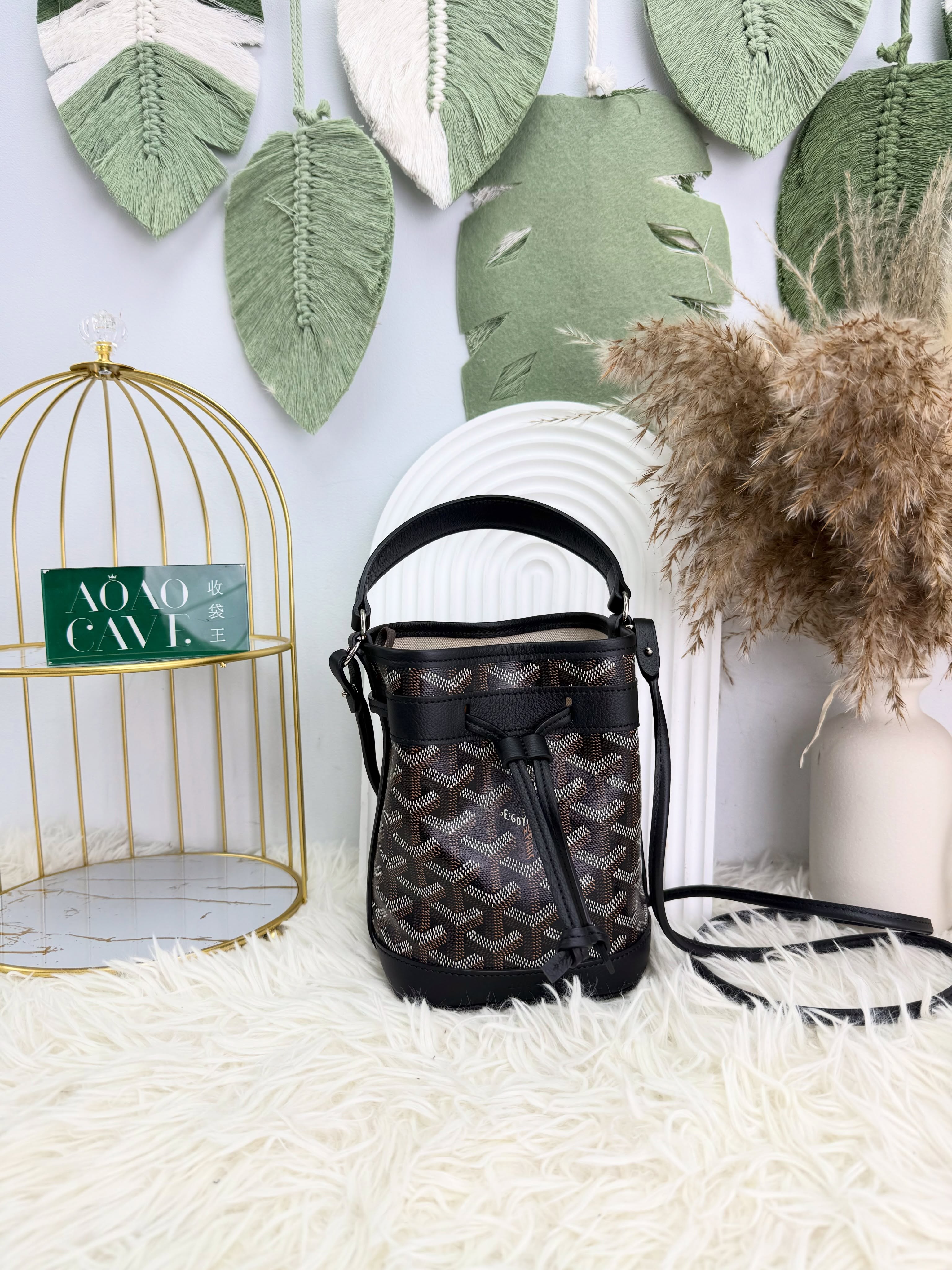 Goyard👜閑置品✨2025新款黑色手提 迷你水桶包 有塵袋x2 紙袋🖤