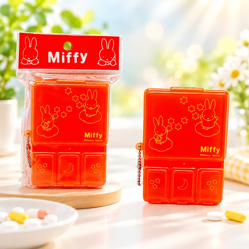 4格矩形藥盒 MIFFY  (MPB-417)