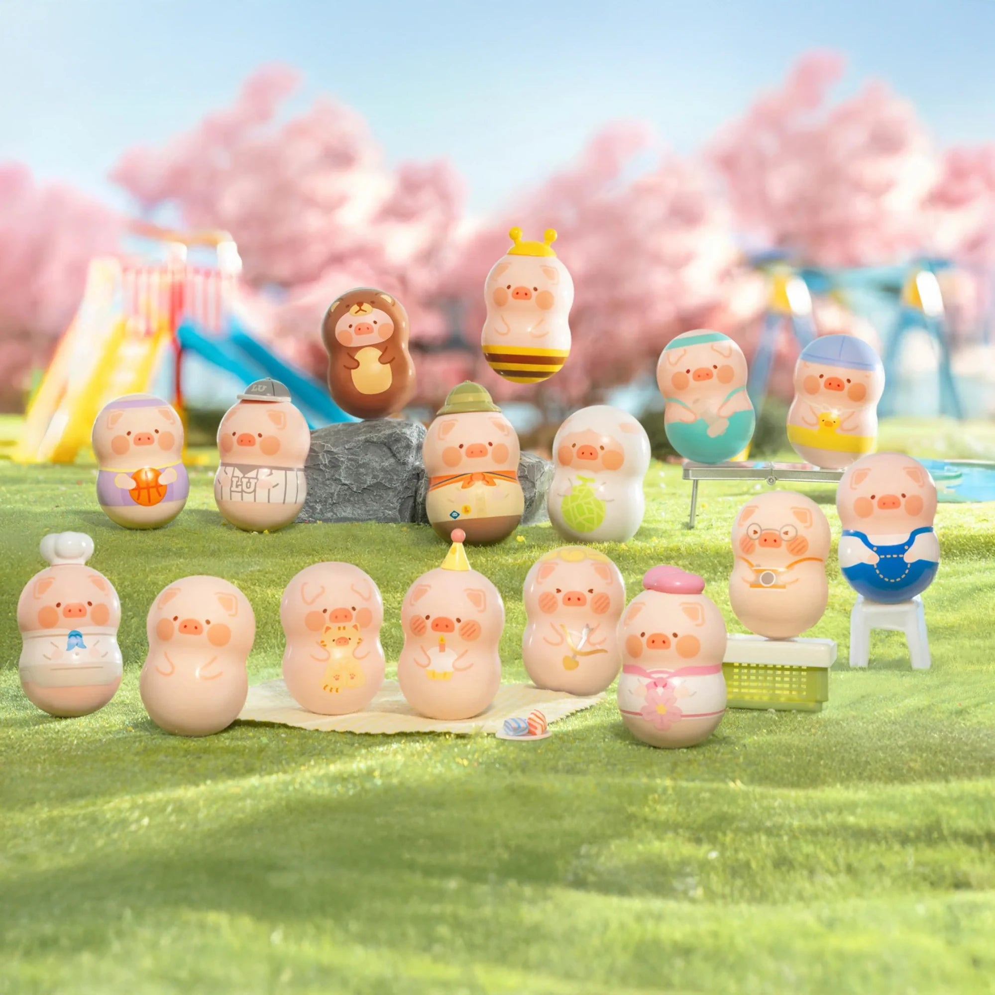 [LuLu The Piggy] 罐頭豬 LuLu 桌面不倒翁盲盒 (中文/英文) | 件