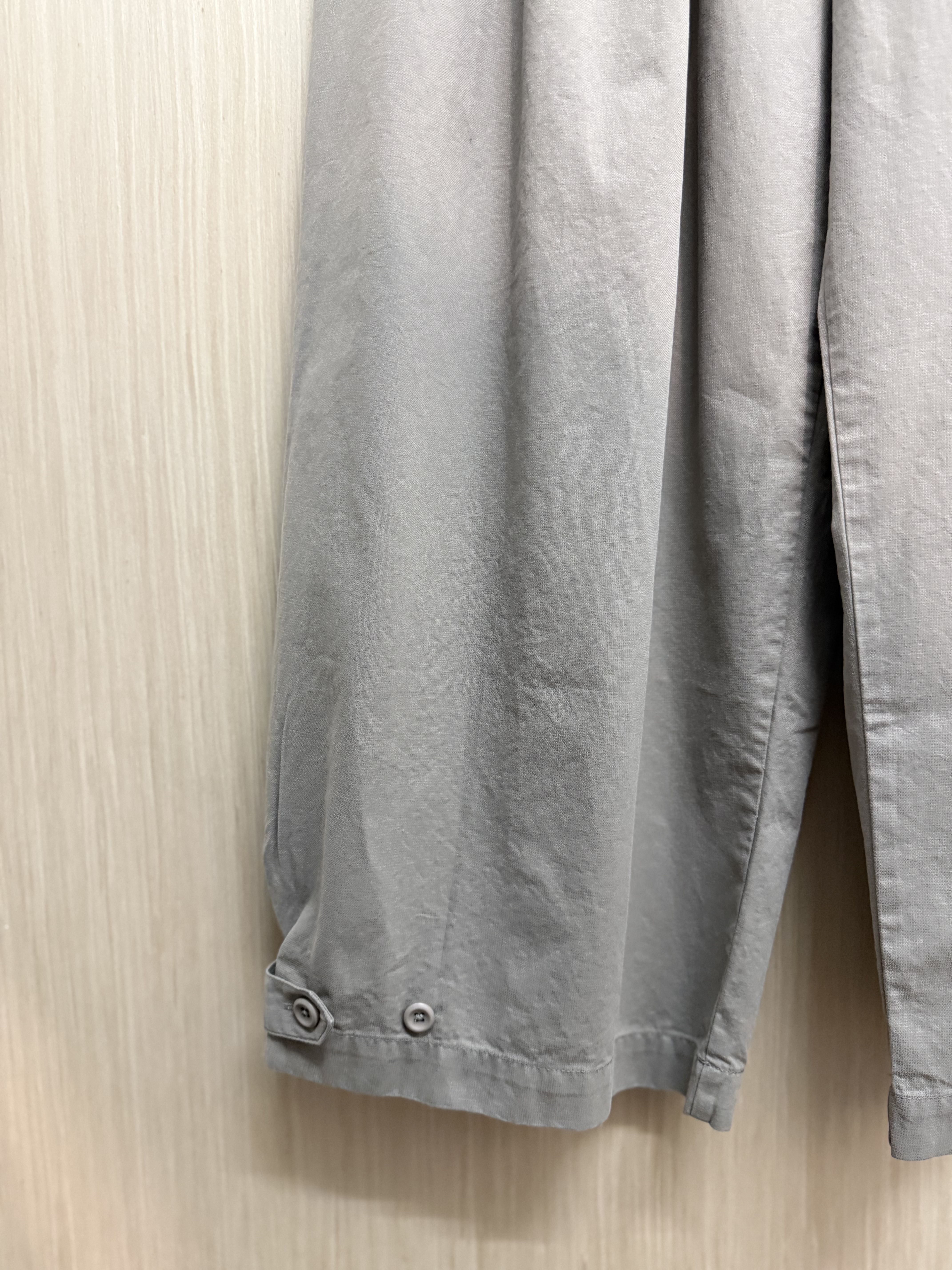 壓褶扯布料修腳褲